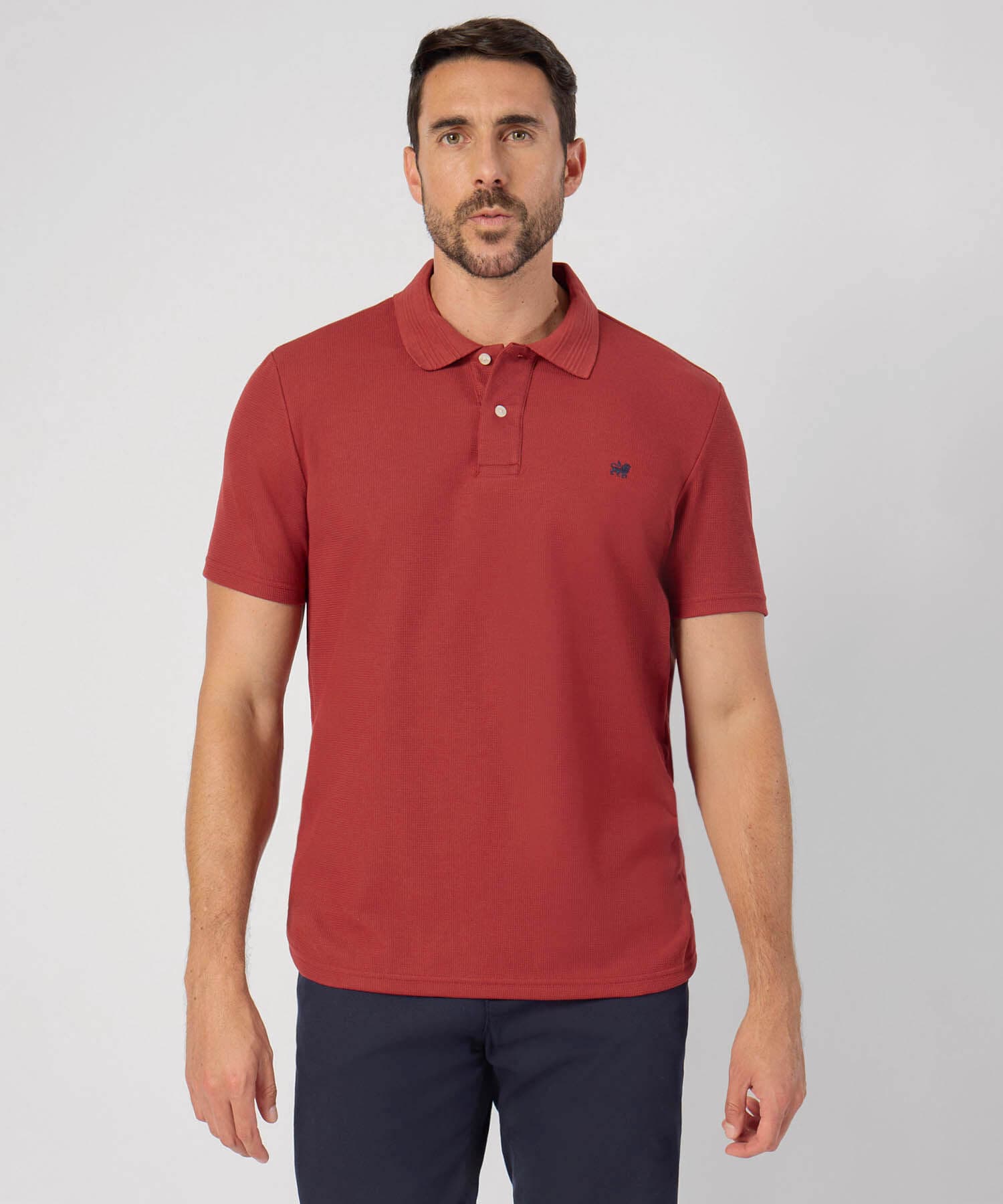 Polo Brisa Relajado naranja para hombre, vista principal