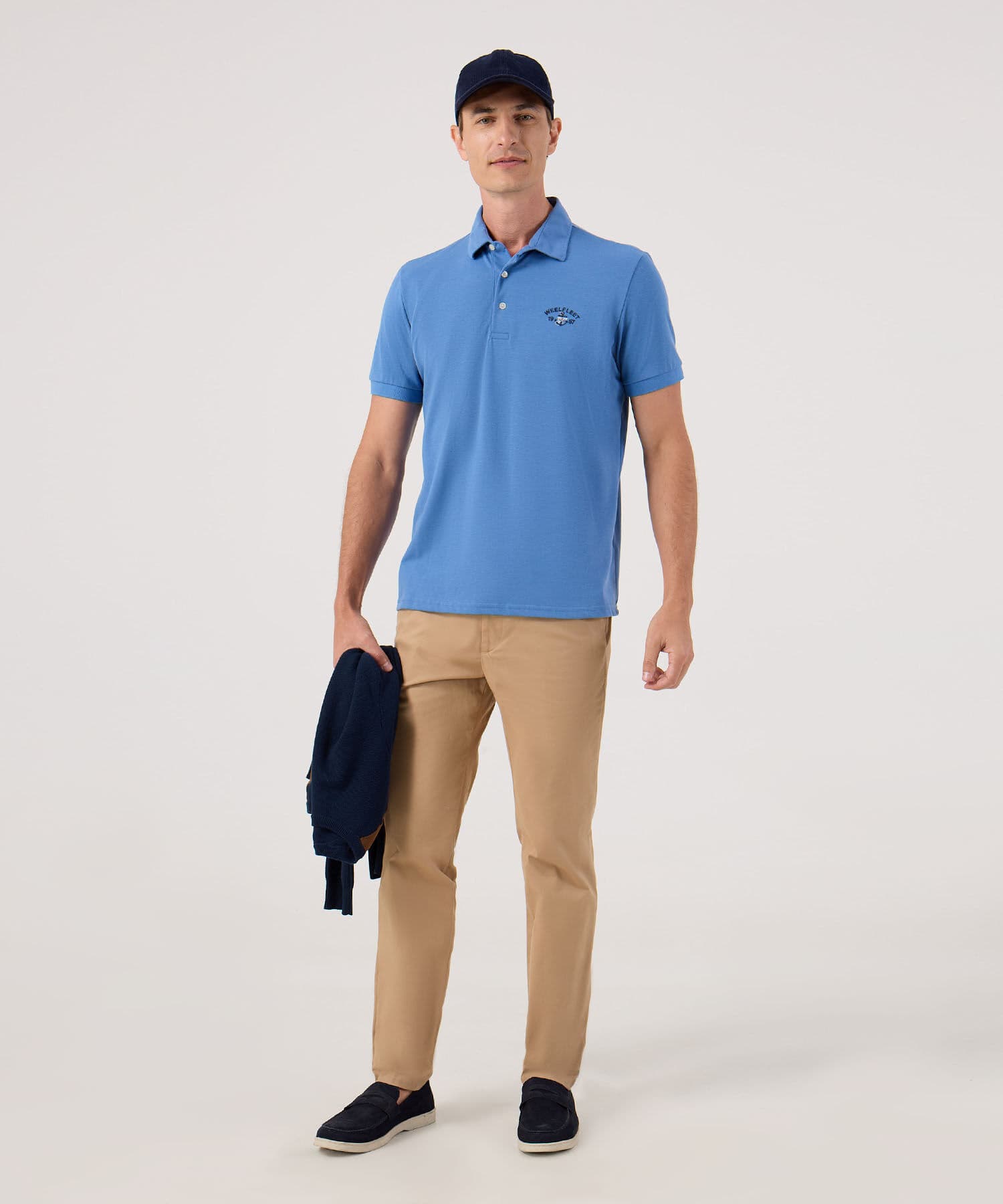 Polo Siena de Viaje azul marino para hombre, vista 2