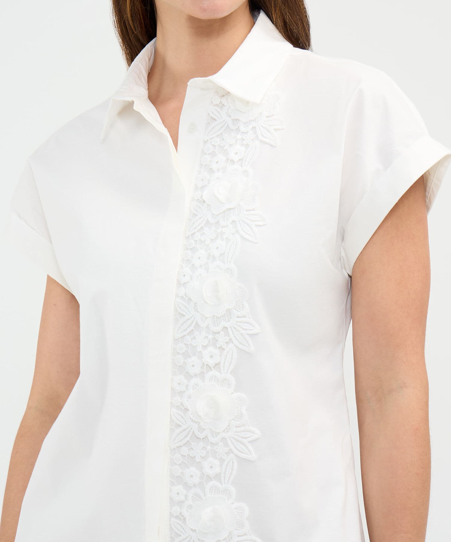 Camisa Dalia Clásico rojo granada para mujer, vista 3