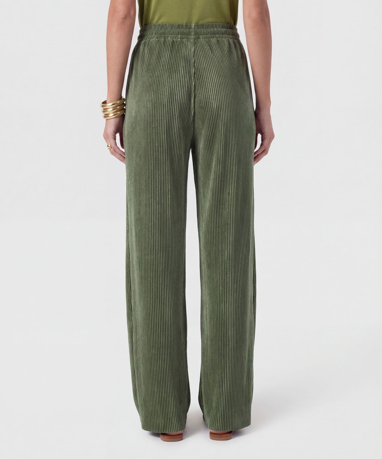 Pantalón Celeste Edición Índigo verde oliva para mujer, vista 4