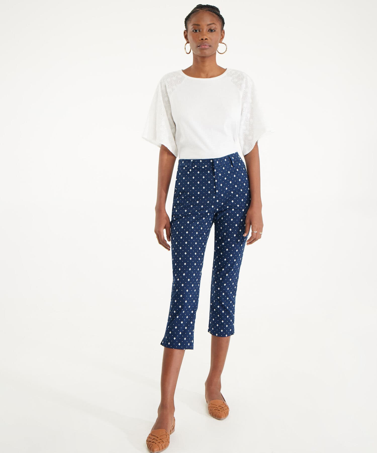 Pantalón Dorada Contemporáneo azul marino para mujer, vista 2