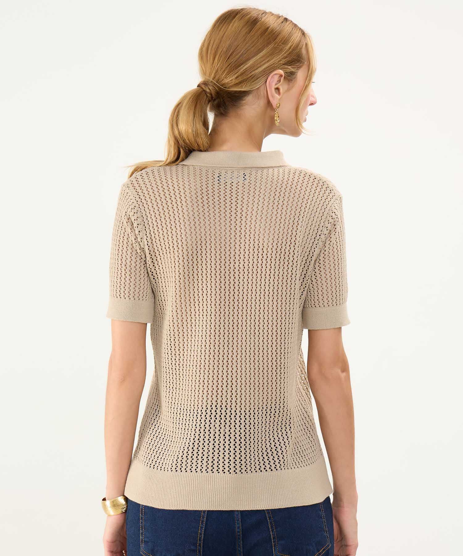 Polo Isadora Contemporáneo café para mujer, vista 4