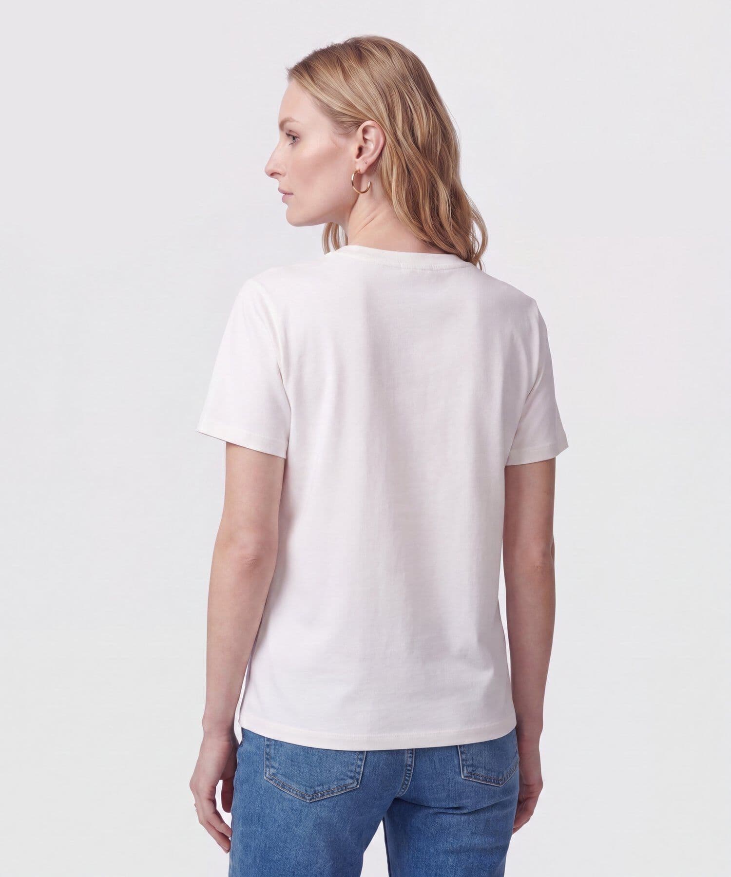 Camiseta Lumbre Edición Lino blanco para mujer, vista 4