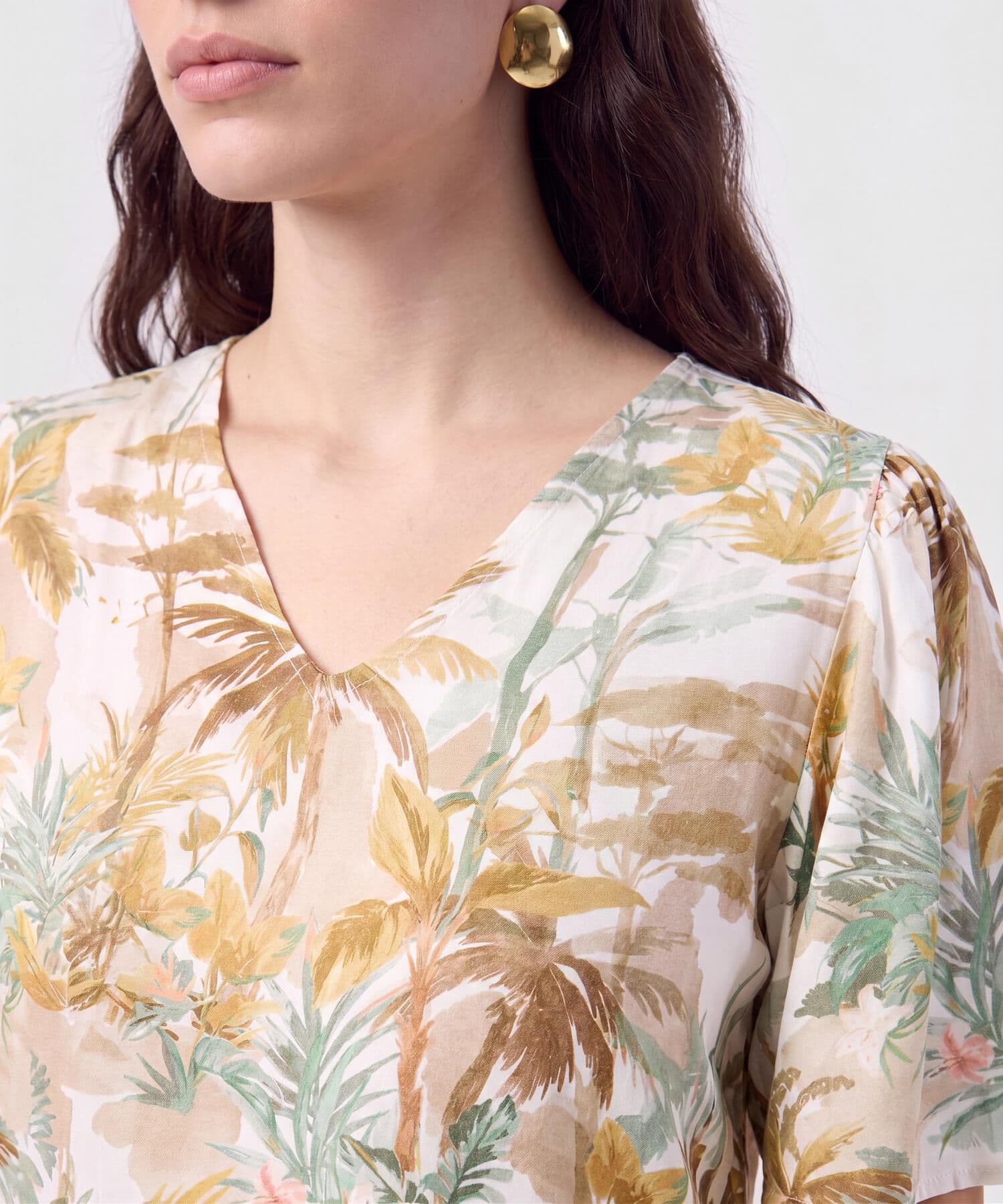 Blusa Salina de Ciudad naranja para mujer, vista 3