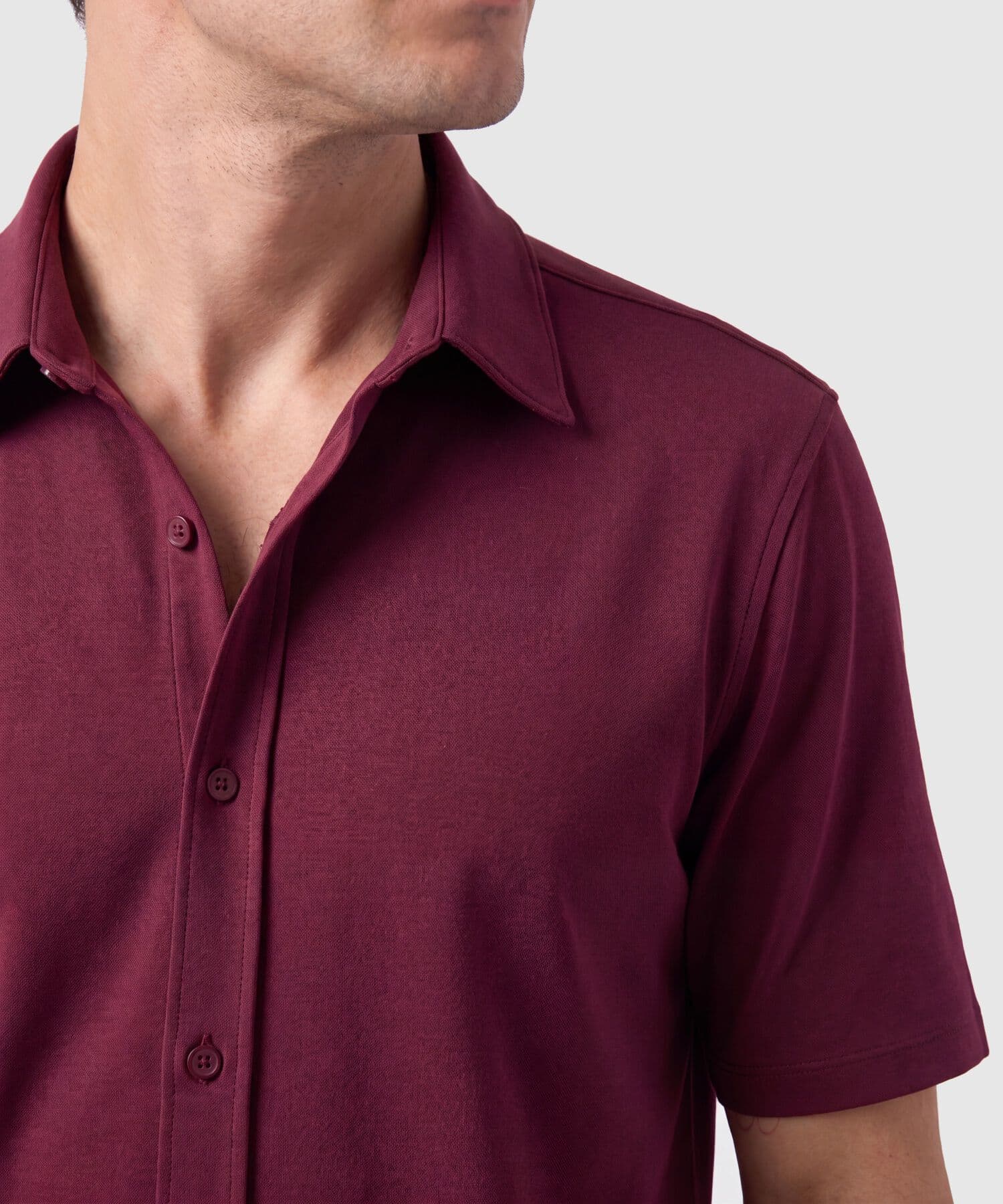 Camisa Encanto Relajado camel para hombre, vista 3