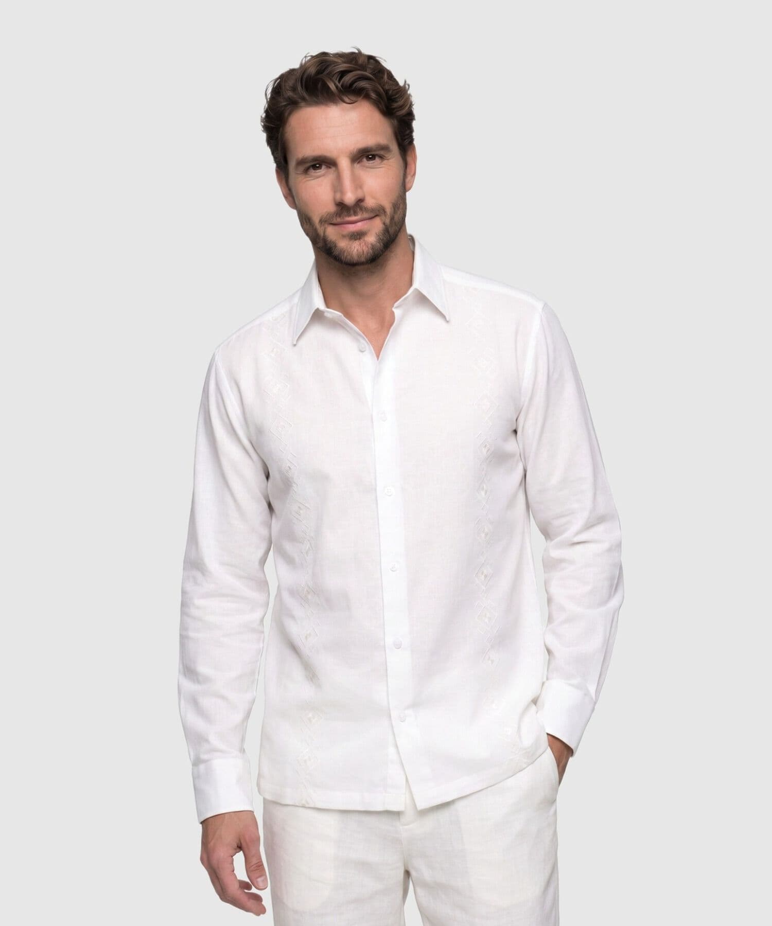 Camisa Julieta Relajado blanco para hombre, vista principal
