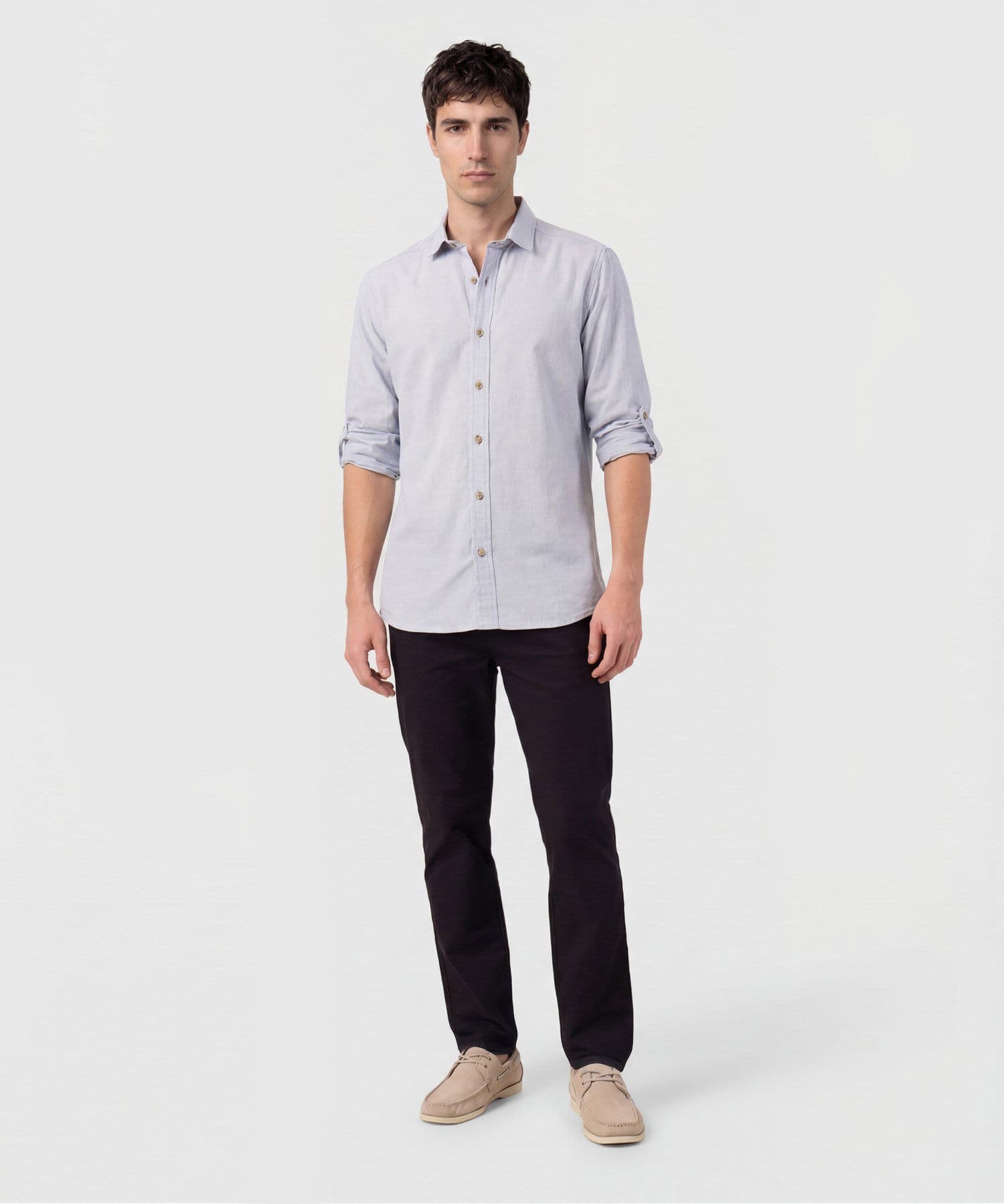 Camisa Marea Texturizado azul marino para hombre, vista 2