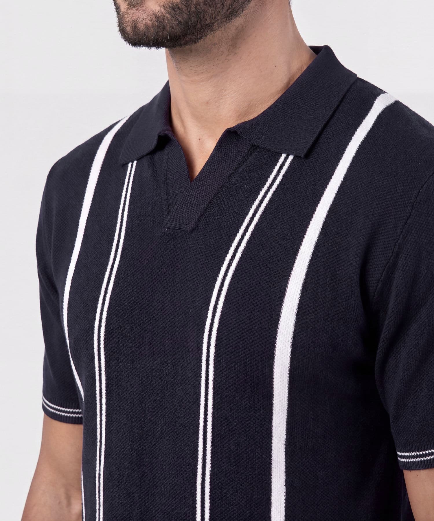 Polo Coral Ligero azul marino para hombre, vista 5
