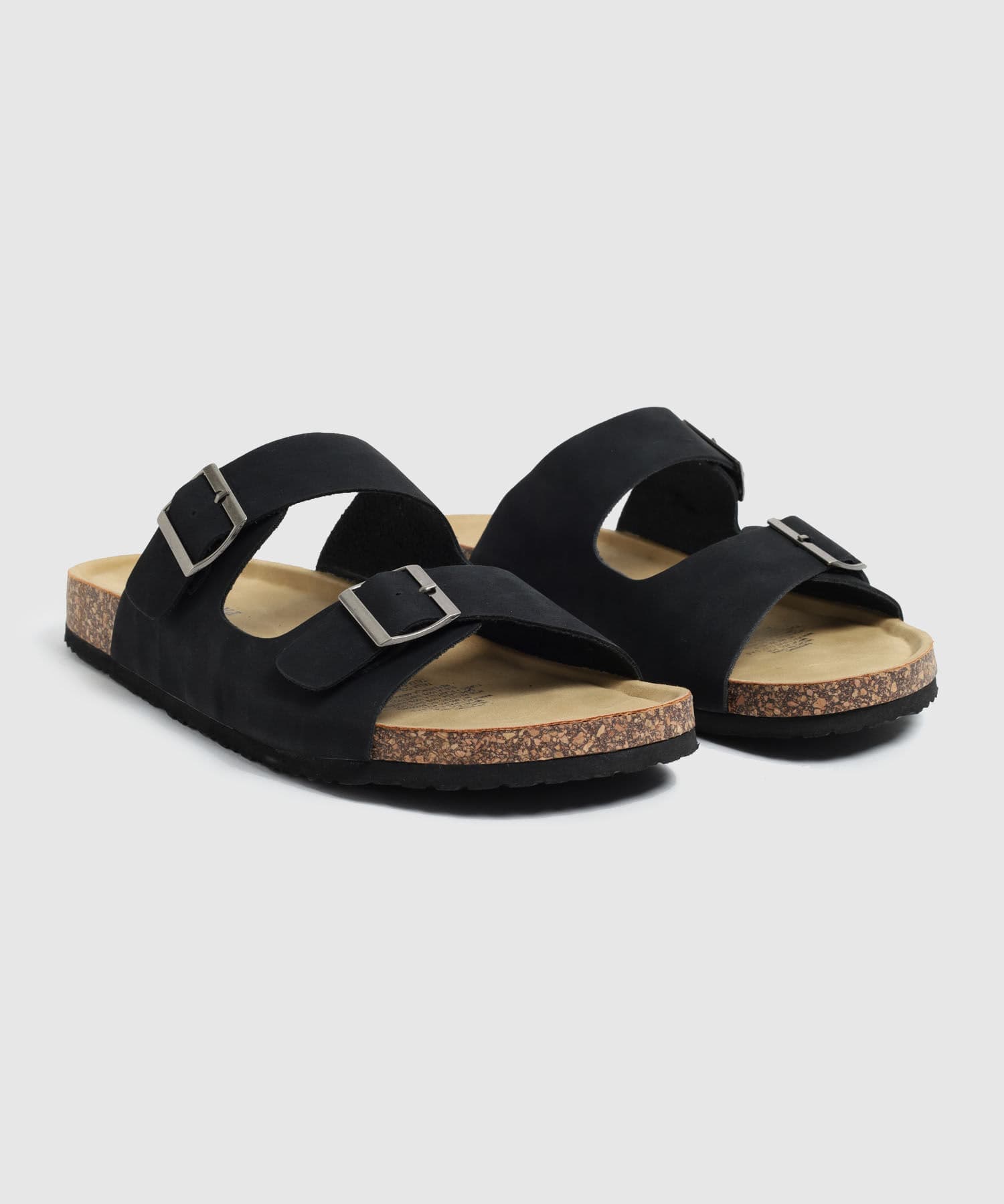 Sandalia Flora Relajado negro para hombre, vista 2
