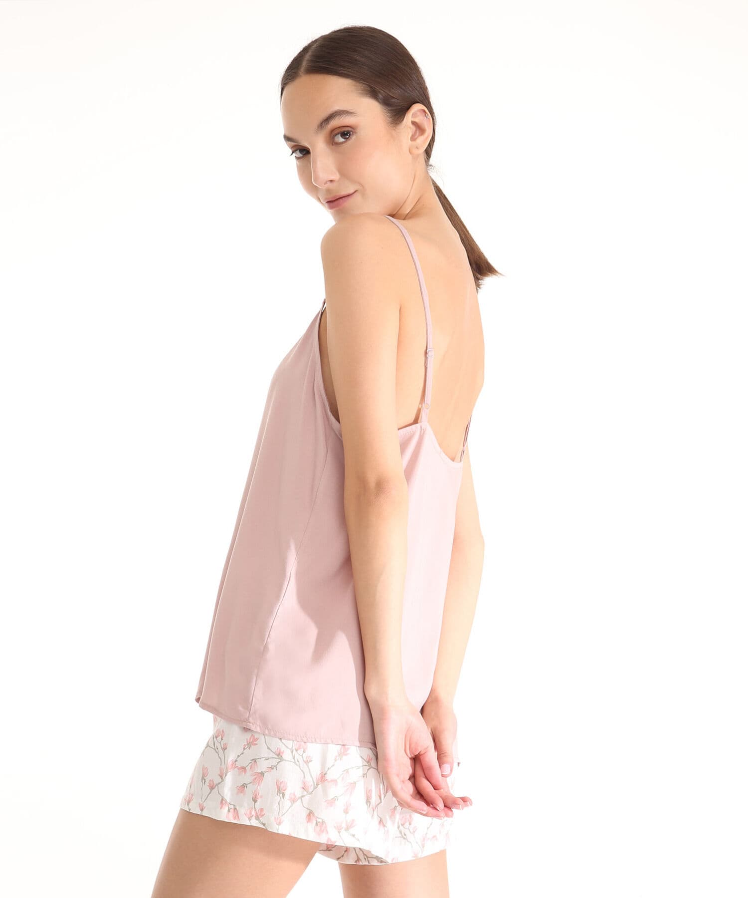 Camiseta Lumbre de Día rosa empolvado para mujer, vista 4