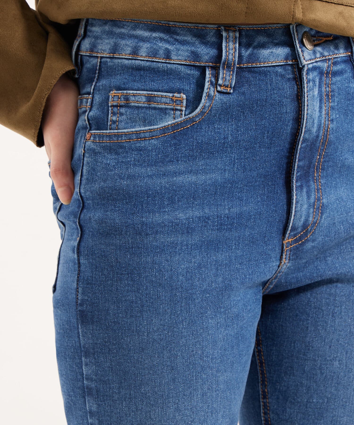 Jean Encanto Clásico azul marino para mujer, vista 3
