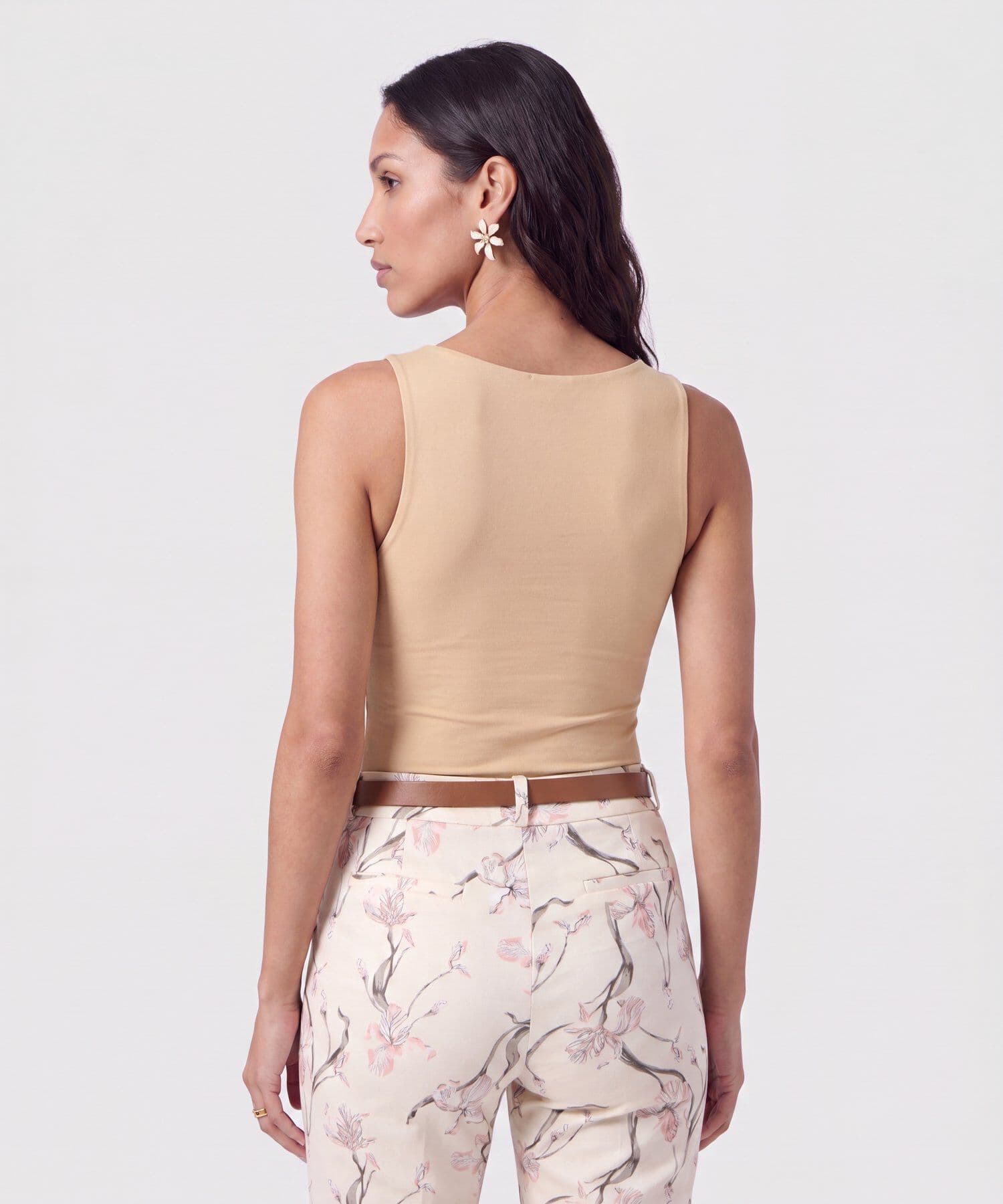 Camiseta Guayacán Contemporáneo arena para mujer, vista 4