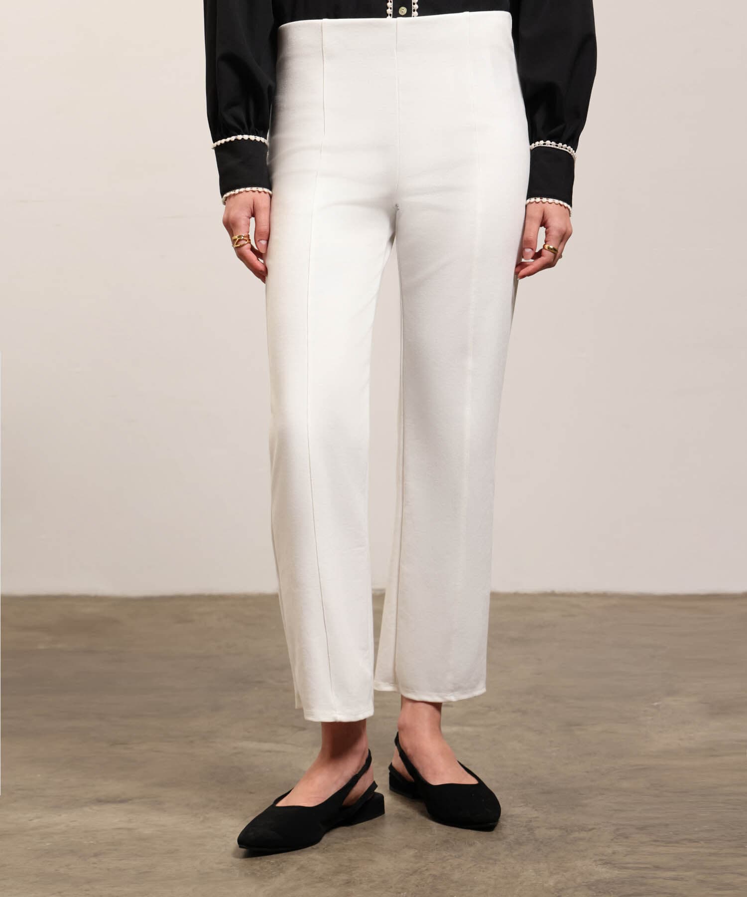 Pantalón Elisa Edición Lino blanco para mujer, vista principal