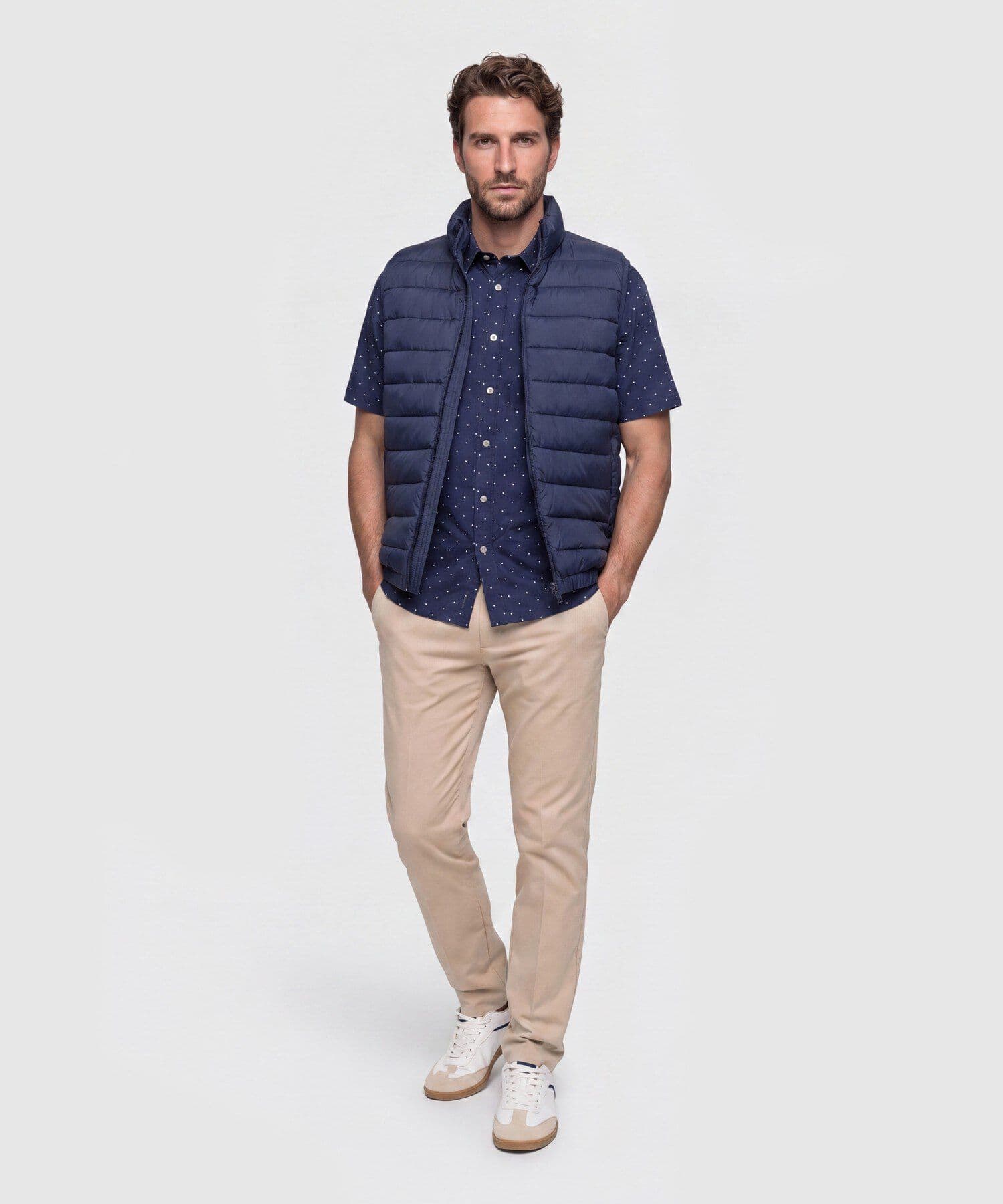 Camisa Solana Contemporáneo azul marino para hombre, vista 2