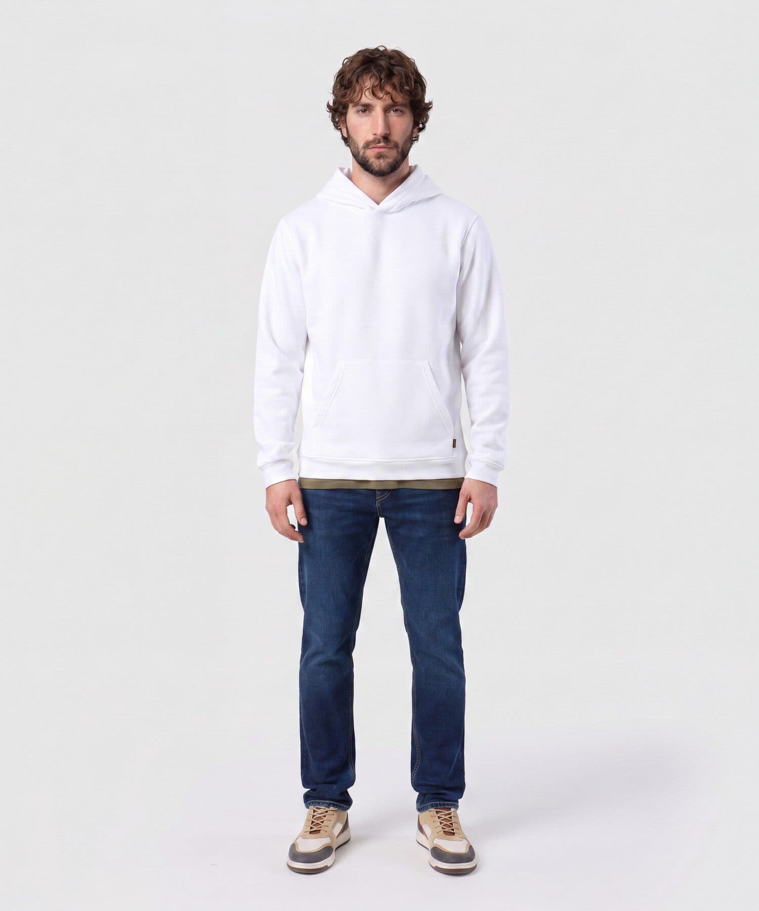 Buzo Flora Edición Índigo blanco para hombre, vista 2