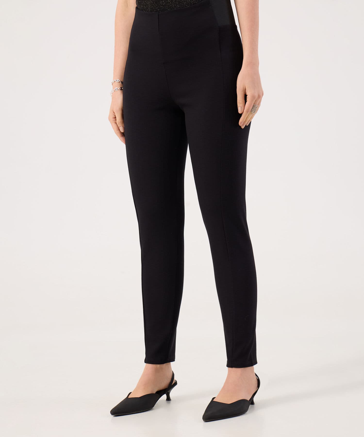 Camiseta Bahía Fluido negro para mujer, vista principal