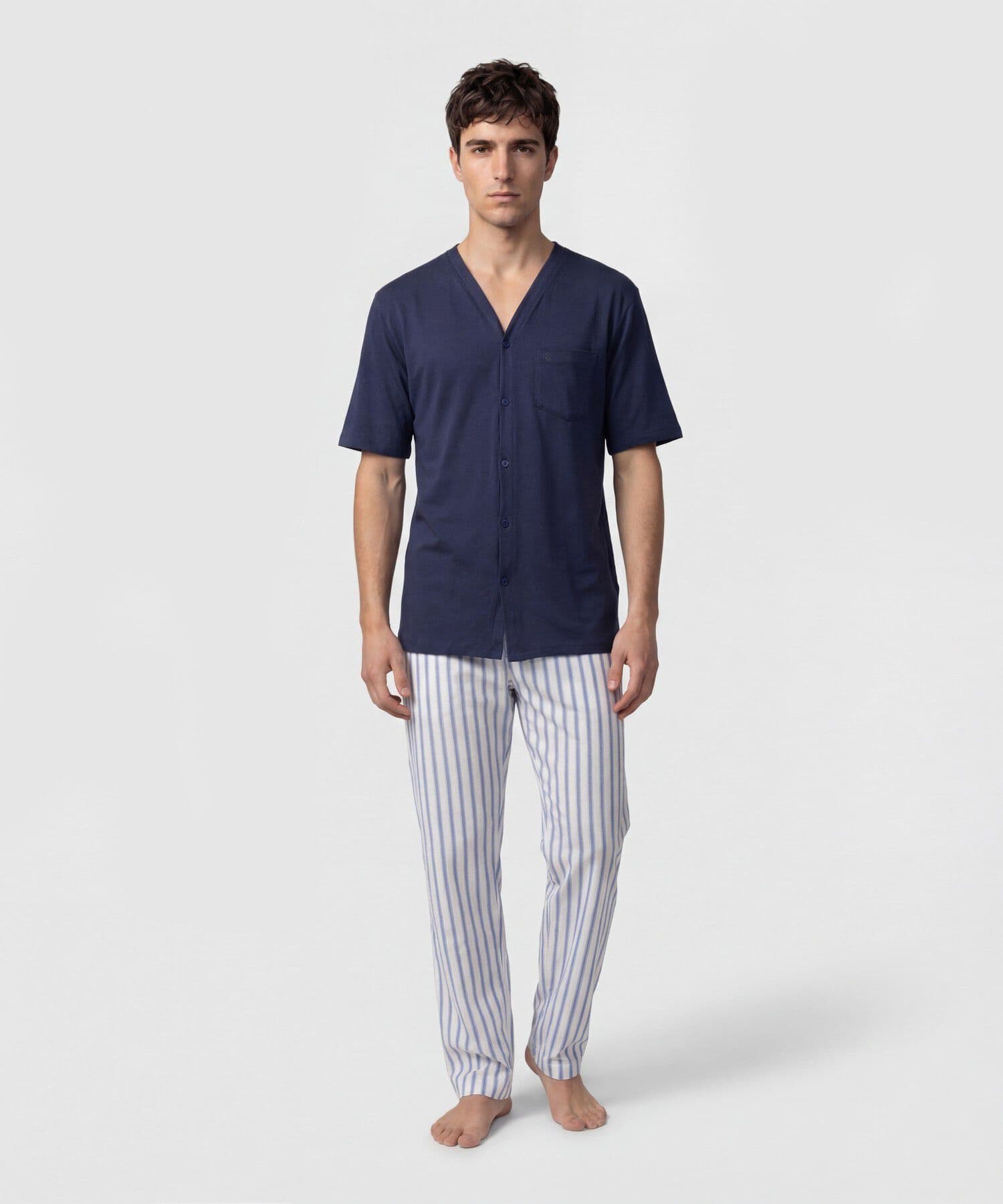 Camisa Solana de Día azul marino para hombre, vista 2