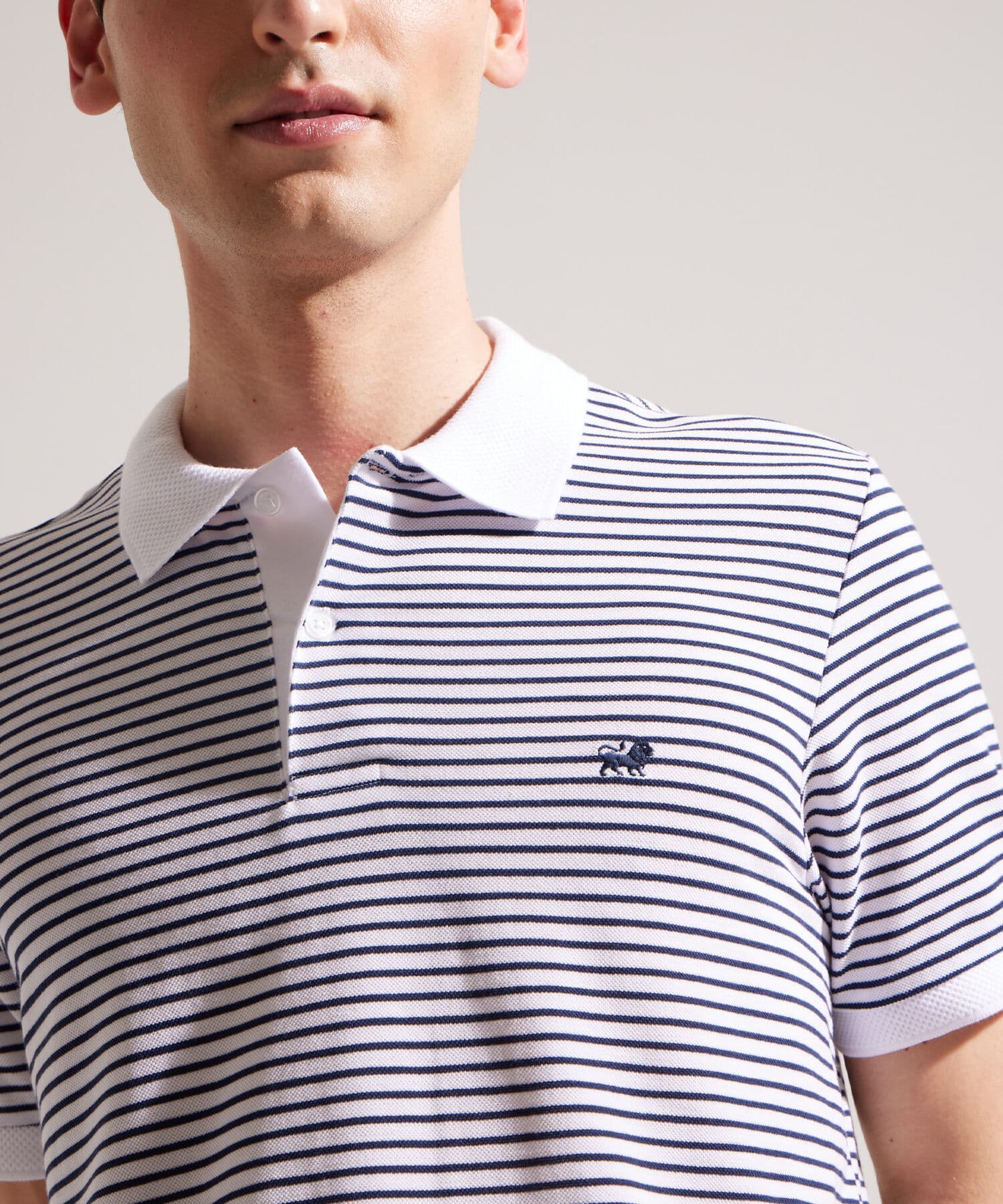 Polo Aura Fluido blanco para hombre, vista 2