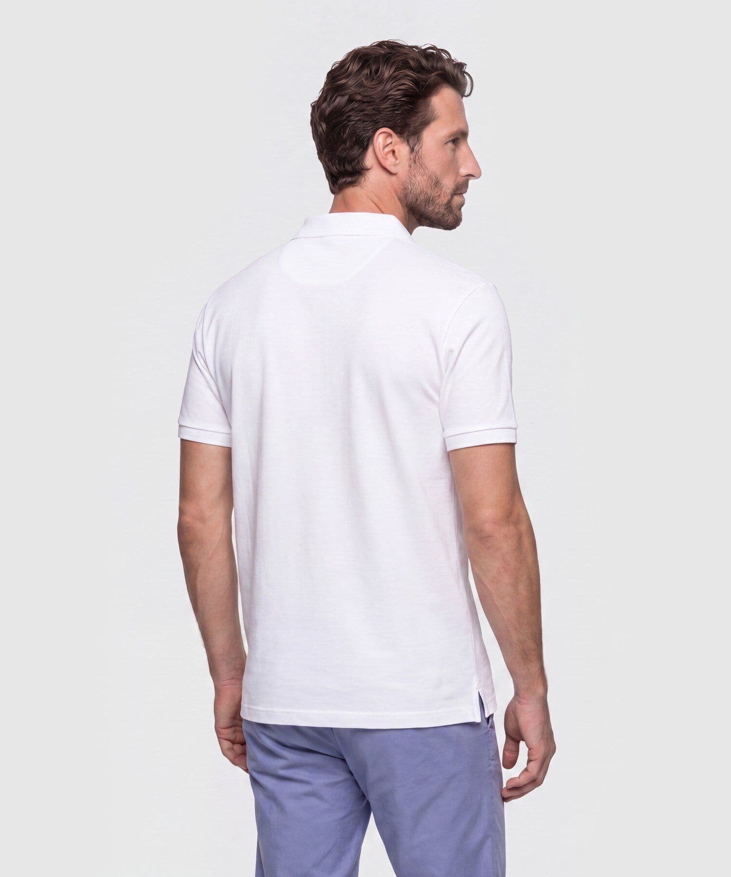 Polo Tierra Urbano blanco para hombre, vista 4