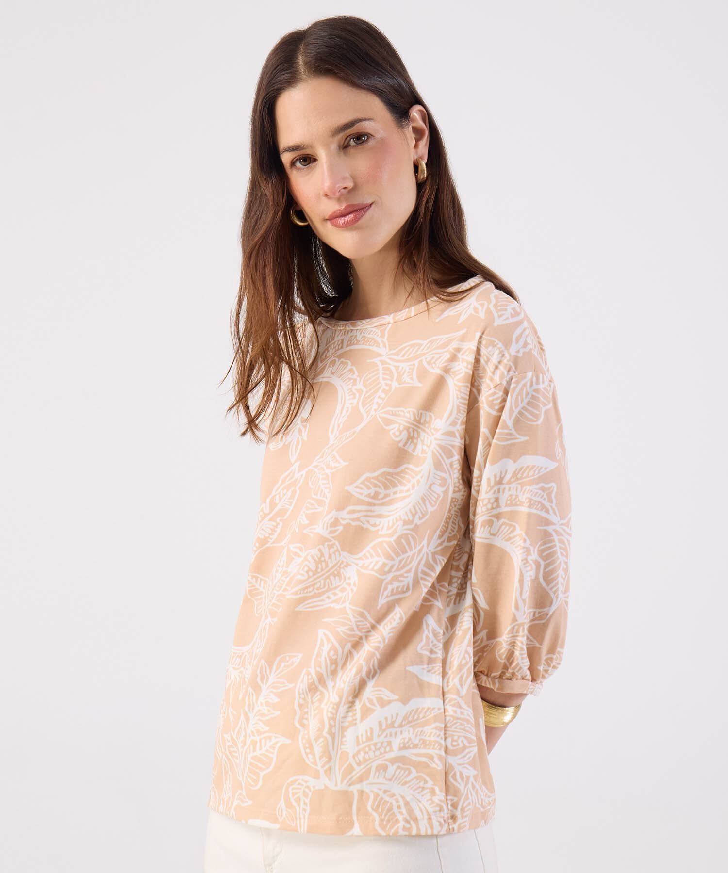 Camiseta Cauce Contemporáneo gris humo para mujer, vista principal
