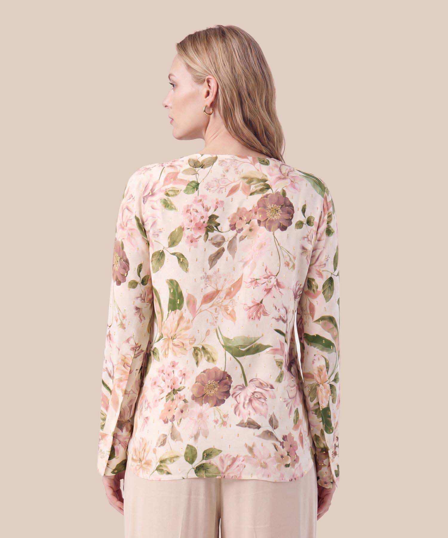 Blusa Jacaranda Sastre rosa empolvado para mujer, vista 4