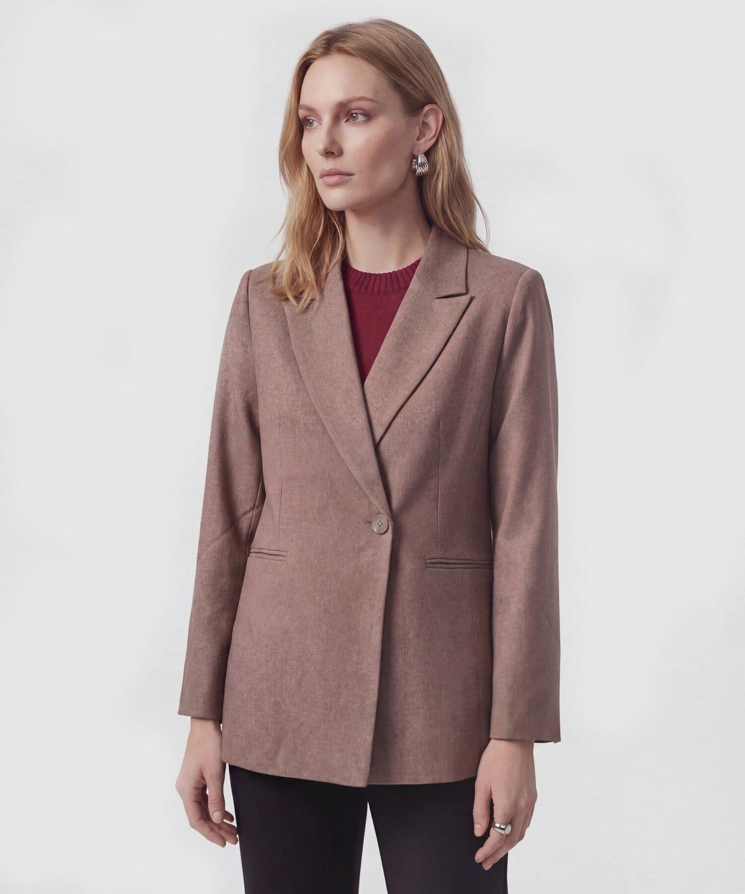 Chaqueta Carmín de Ciudad café para mujer, vista principal