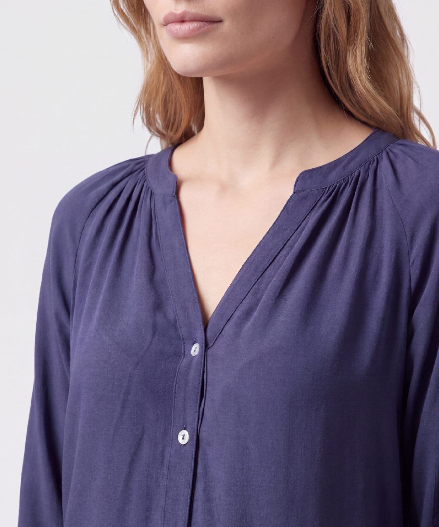 Blusa Valle Clásico azul marino para mujer, vista 3