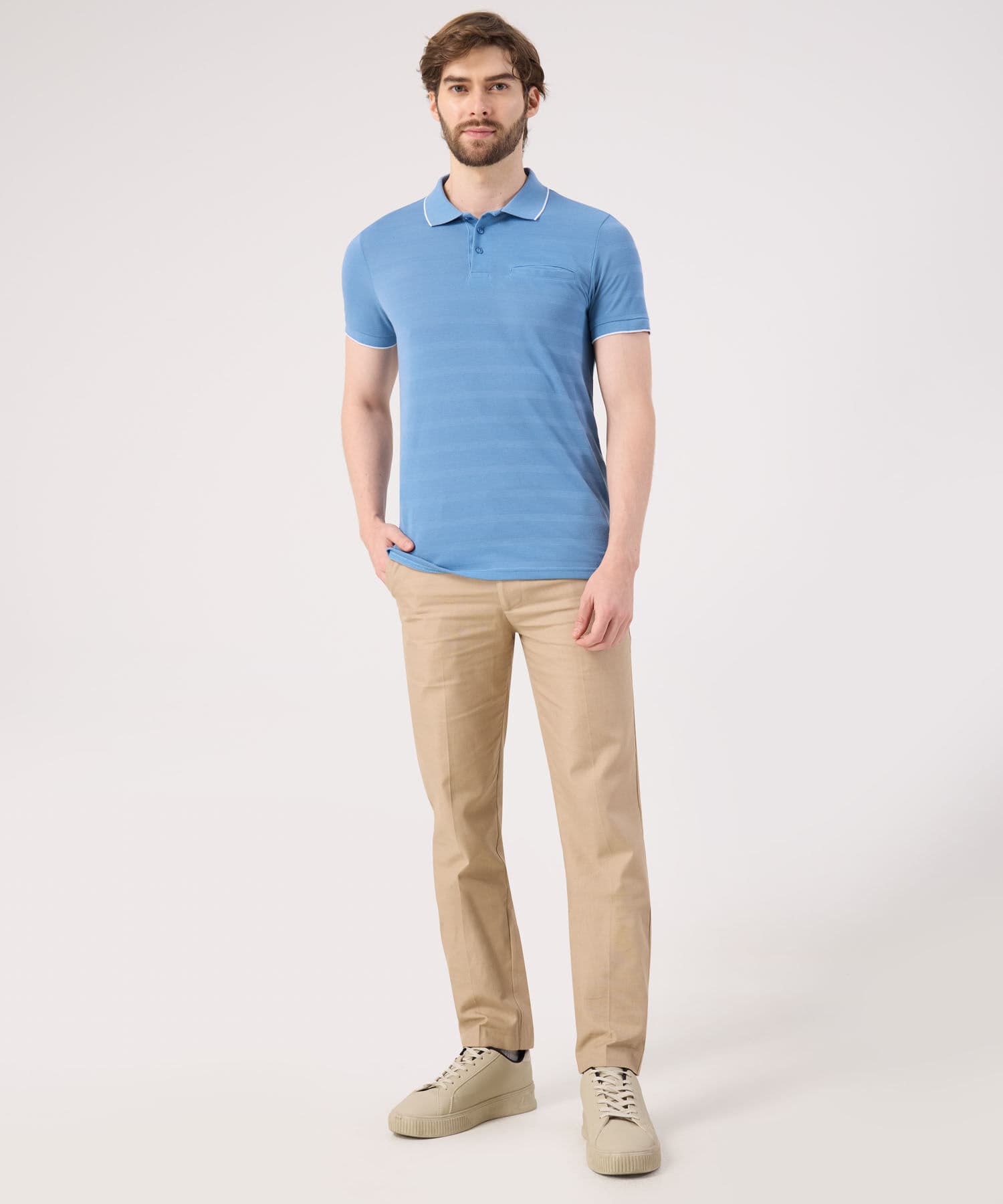 Polo Solana Minimalista azul marino para hombre, vista 4