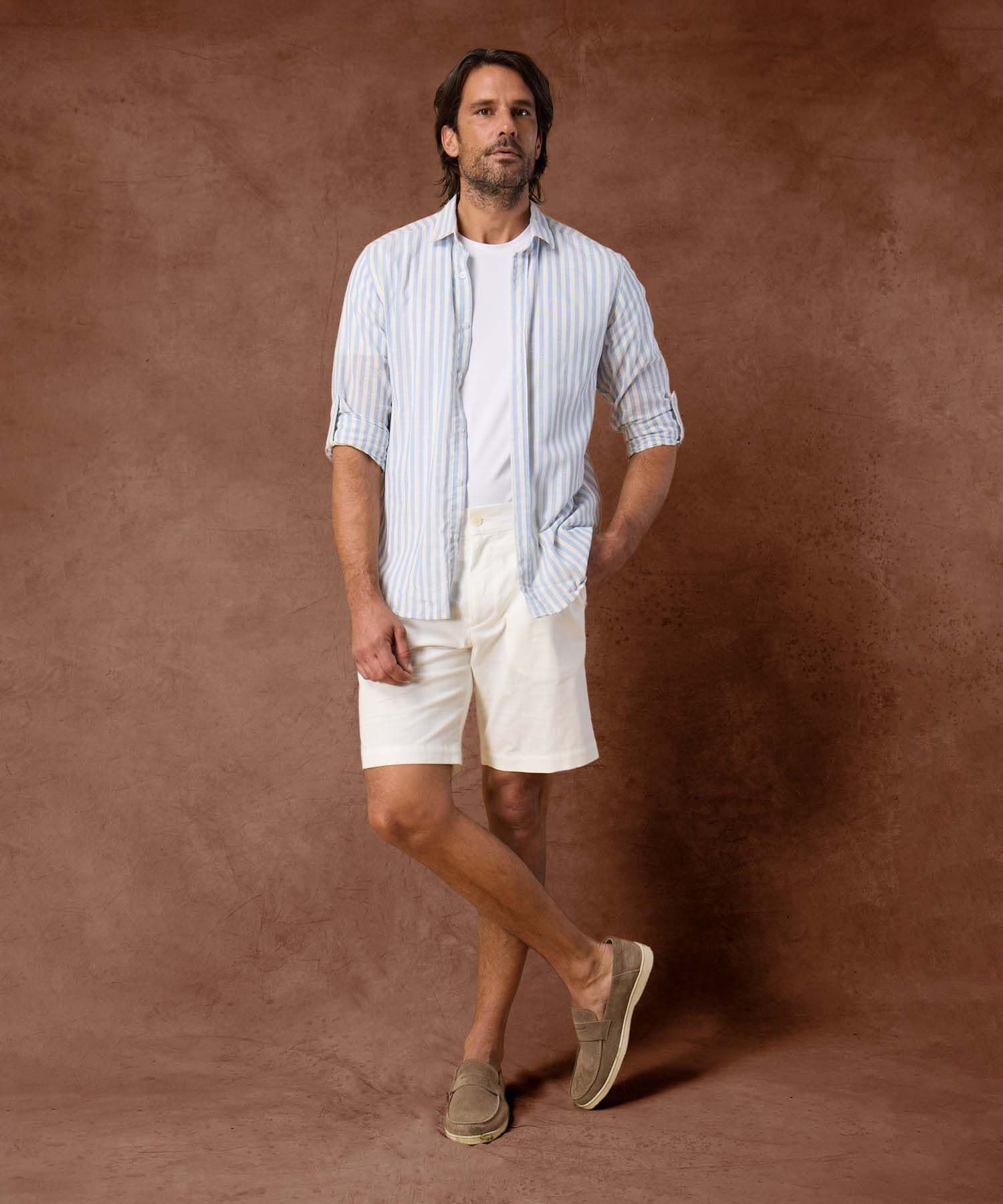 Camisa Elisa Relajado azul marino para hombre, vista 3