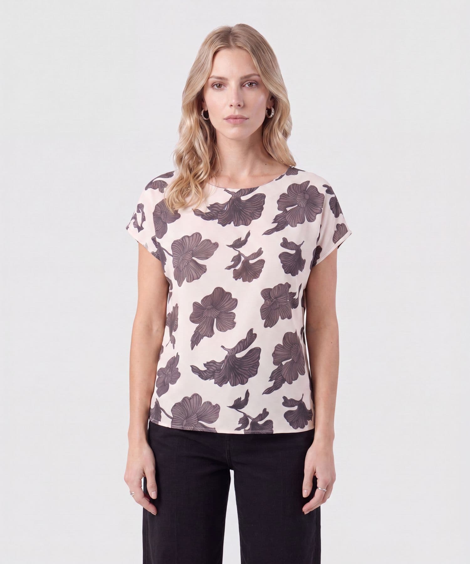 Blusa Selva Edición Índigo café para mujer, vista principal