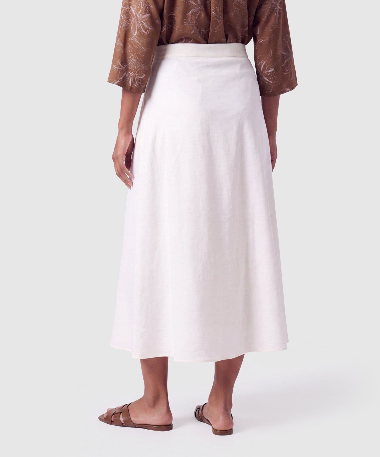 Falda Dalia Urbano blanco para mujer, vista 4