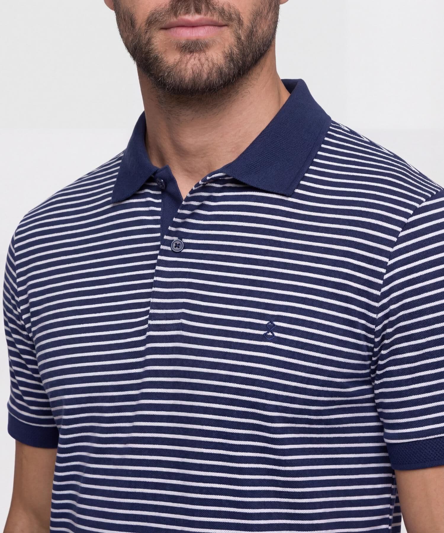 Polo Guayacán Contemporáneo azul marino para hombre, vista 3