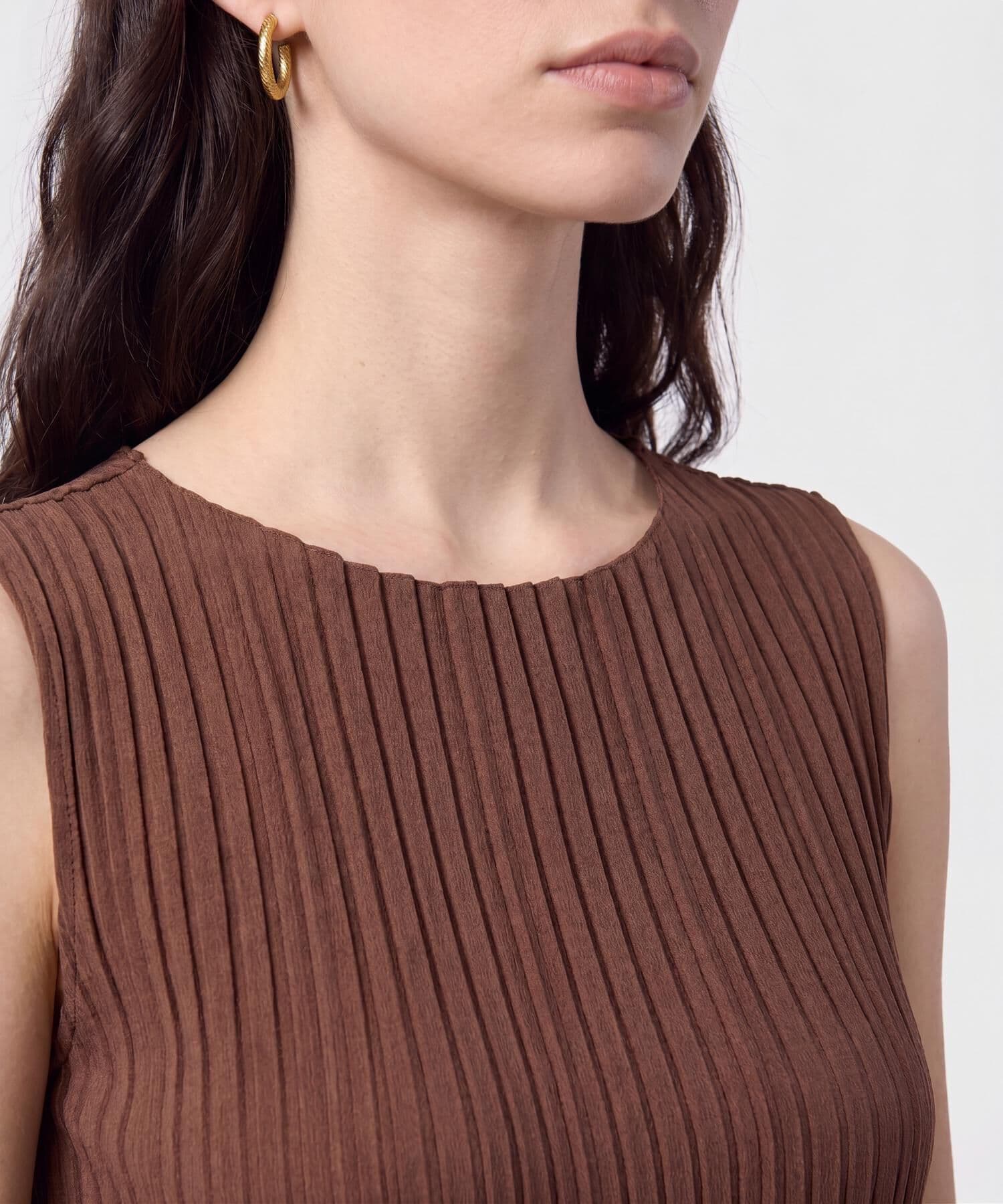 Blusa Oliva de Noche café para mujer, vista 3