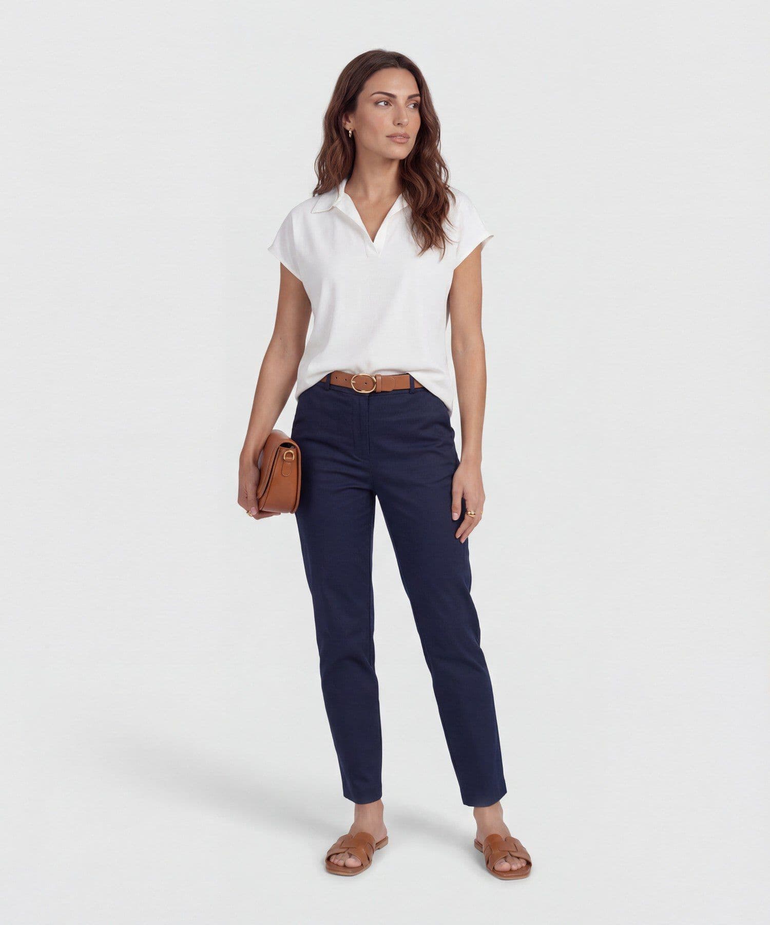 Blusa Valentina de Ciudad blanco para mujer, vista 2