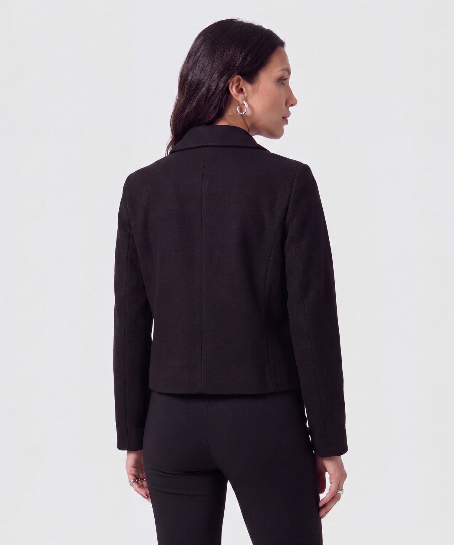 Chaqueta Niebla Texturizado negro para mujer, vista 4