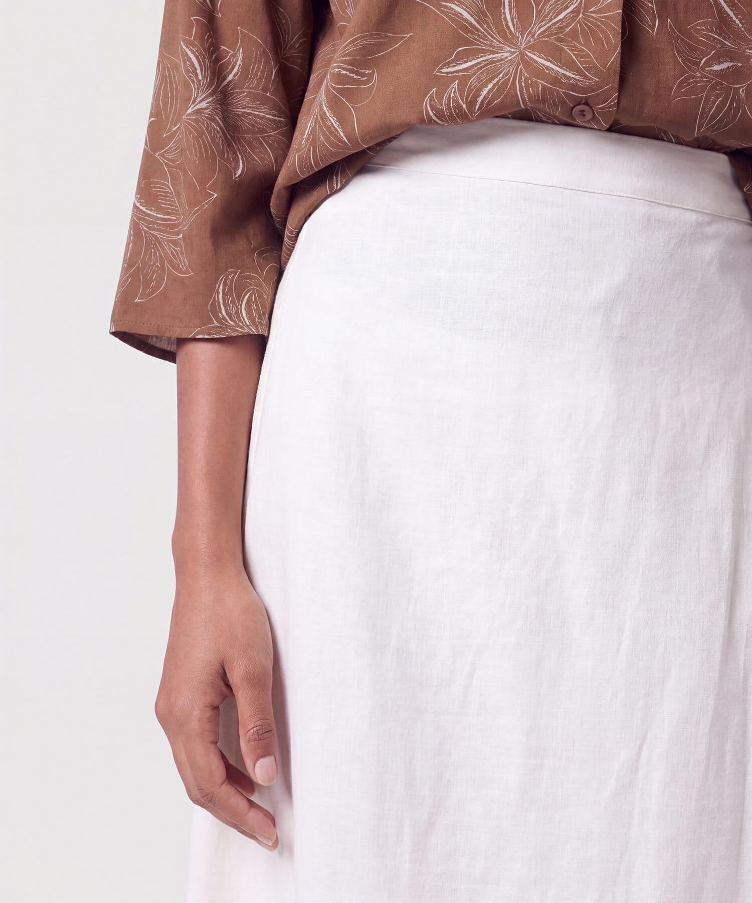 Falda Dalia Urbano blanco para mujer, vista 3