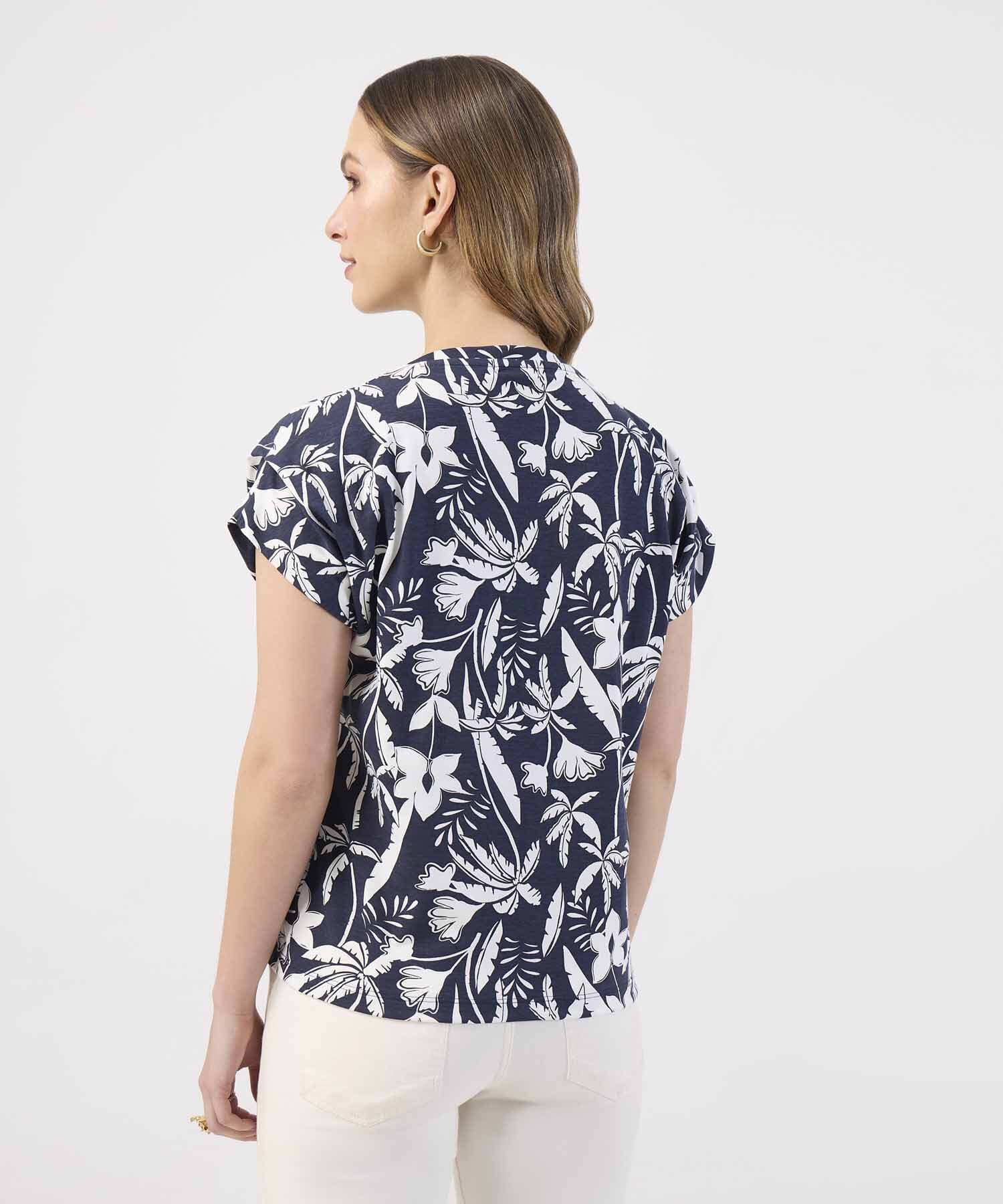 Camiseta Julieta de Viaje azul marino para mujer, vista 4