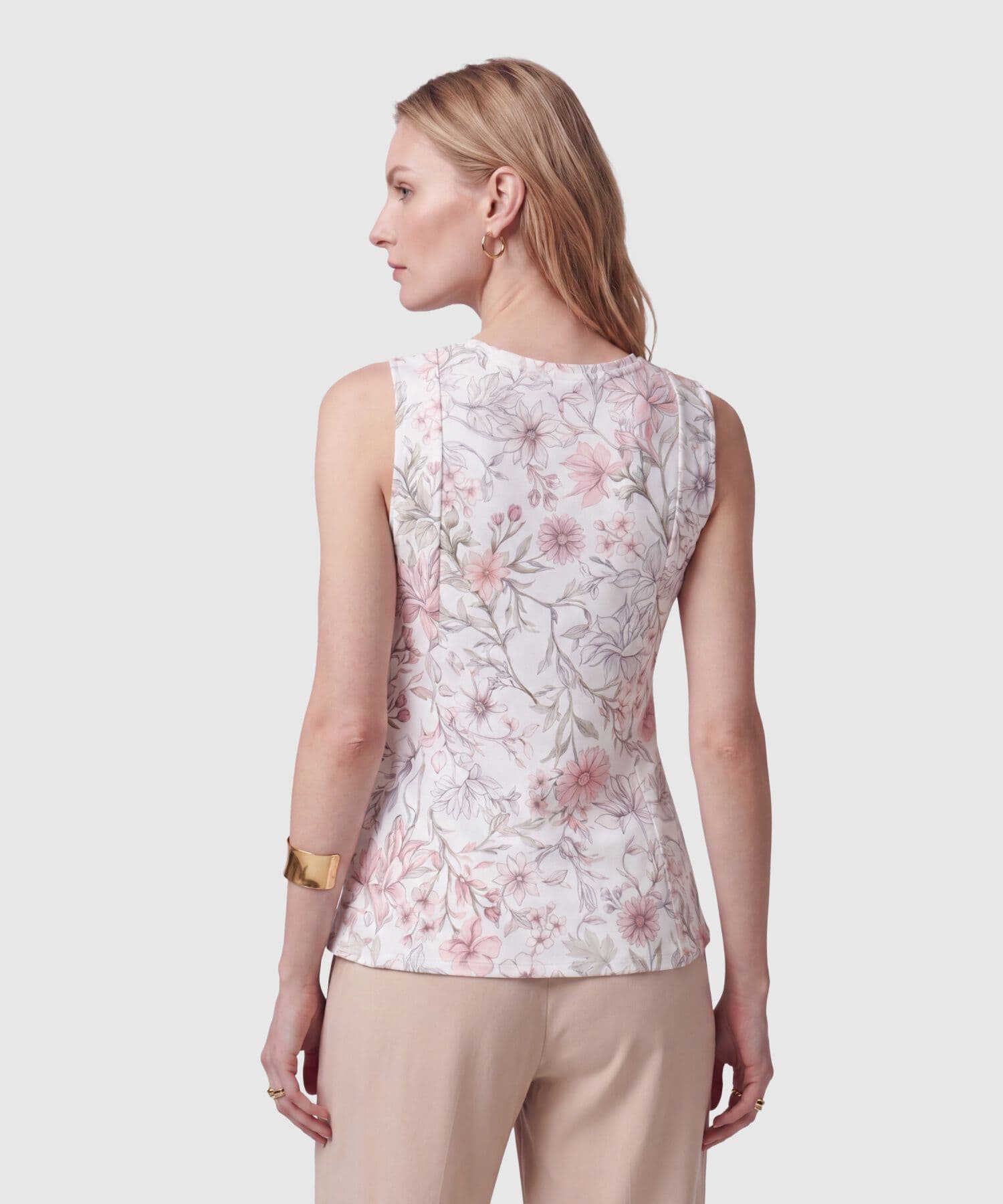 Camiseta Tierra Esencial rosa empolvado para mujer, vista 4