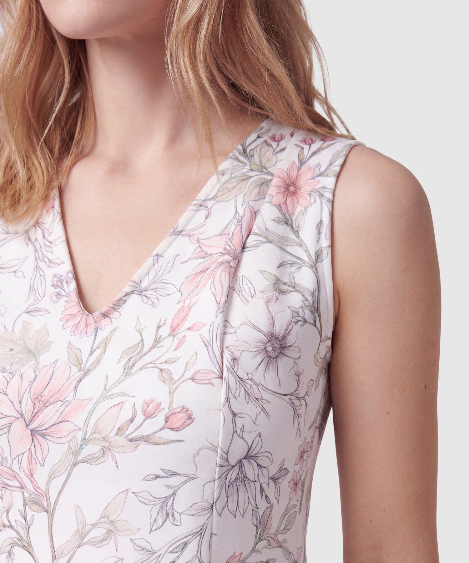 Camiseta Tierra Esencial rosa empolvado para mujer, vista 3
