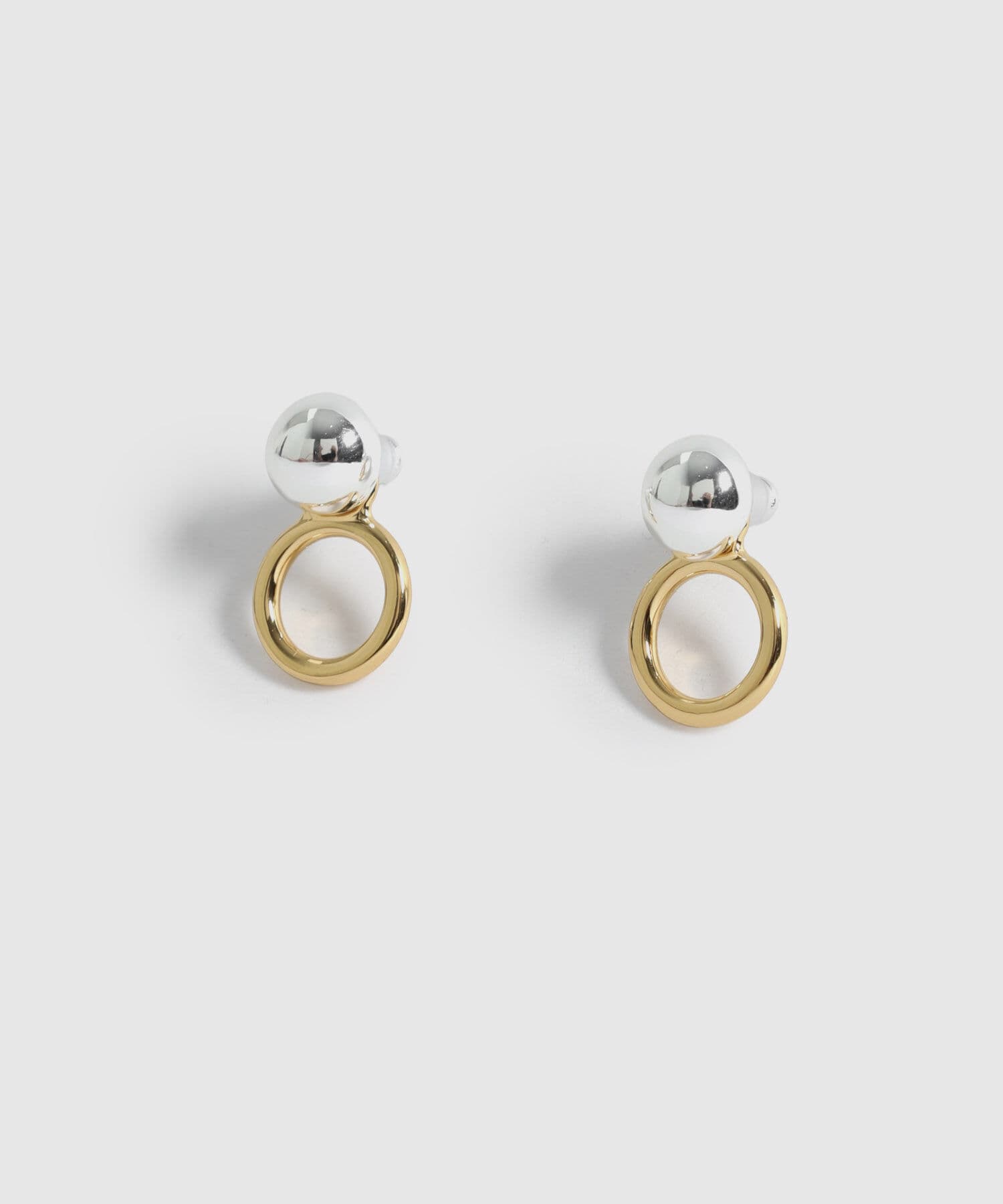 Aretes Guayacán Contemporáneo dorado para mujer, vista 3