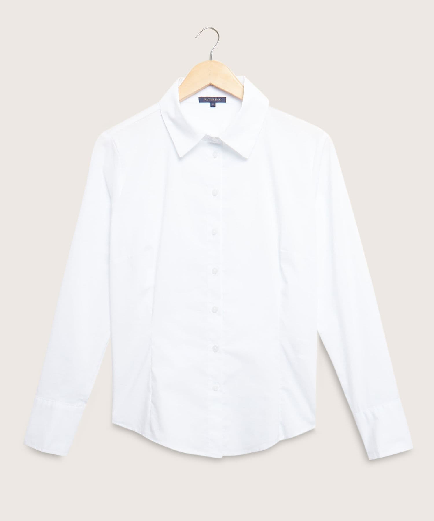 Camisa Coral Texturizado blanco para mujer, vista principal