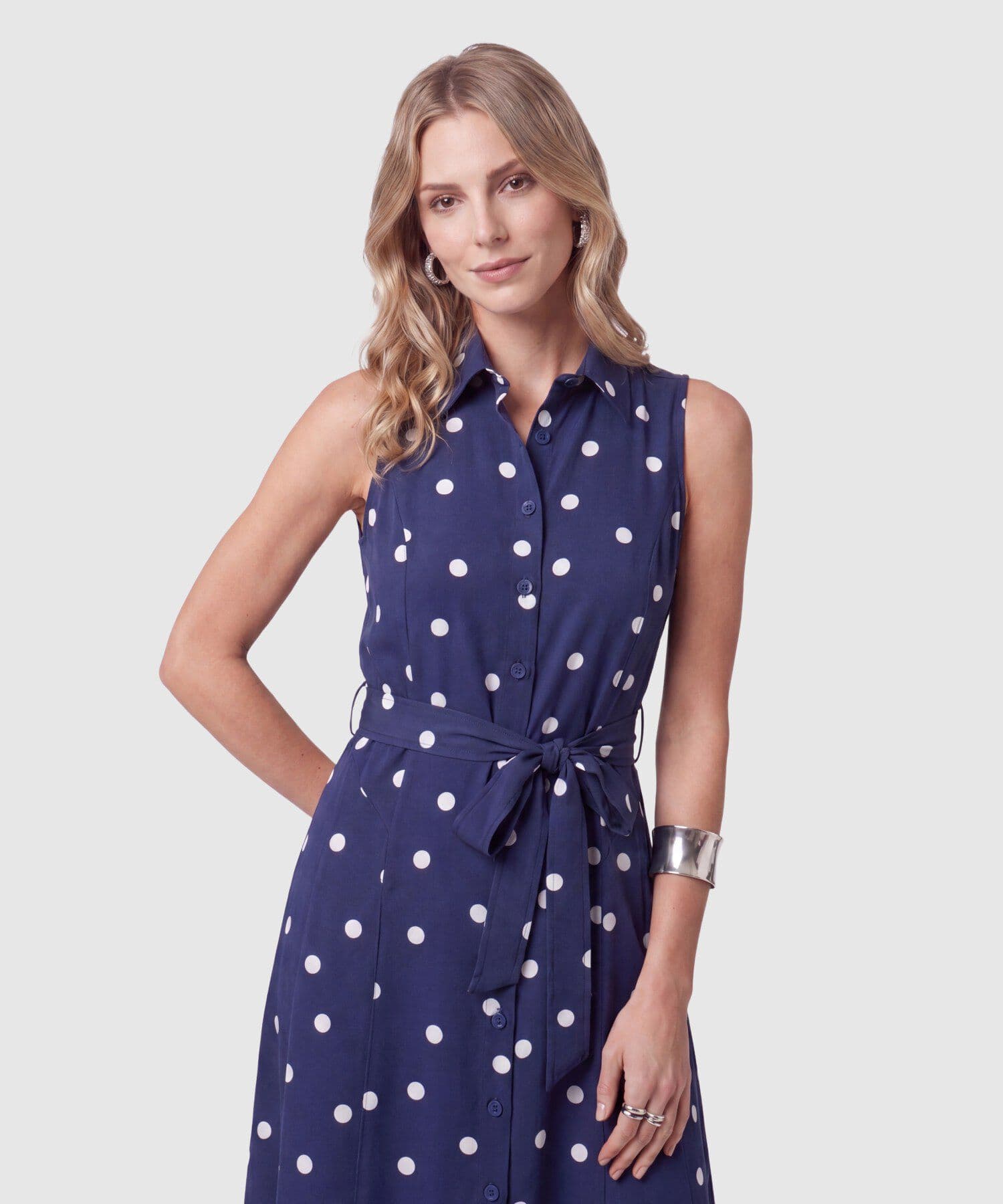 Vestido Jacaranda Natural azul marino para mujer, vista 2