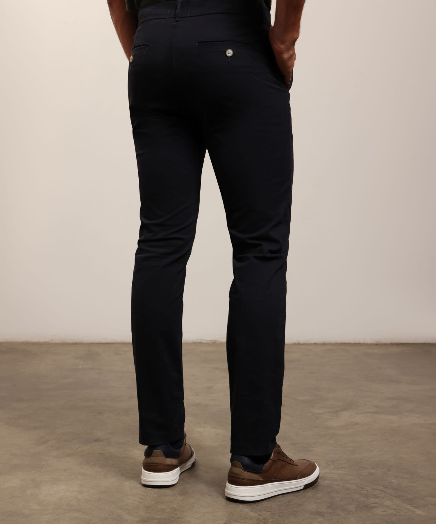 Pantalón Celeste Suave azul marino para hombre, vista 4