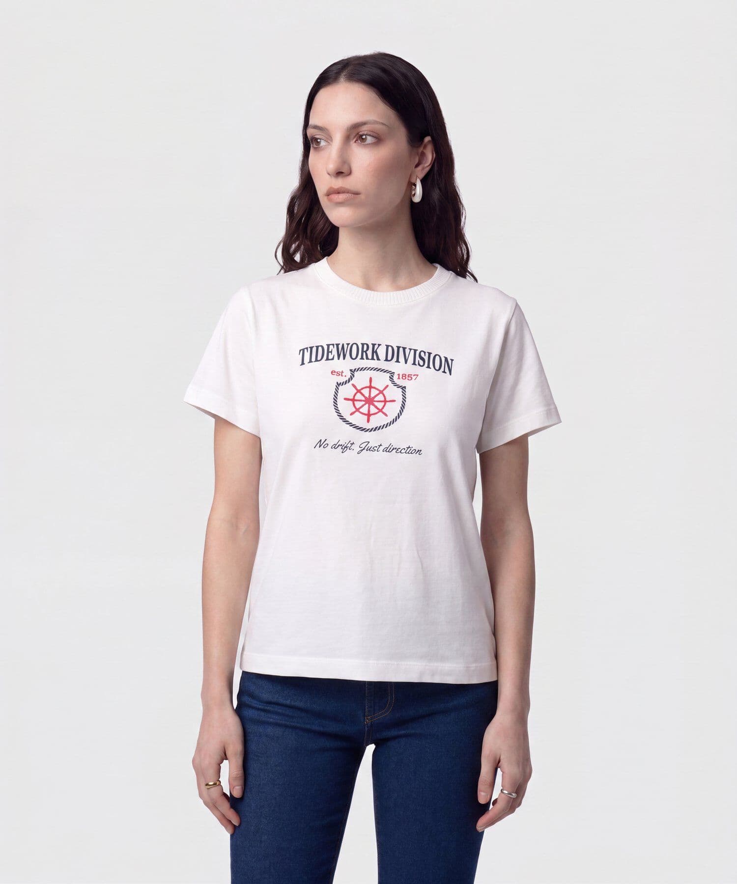 Camiseta Amalia de Ciudad blanco para mujer, vista principal