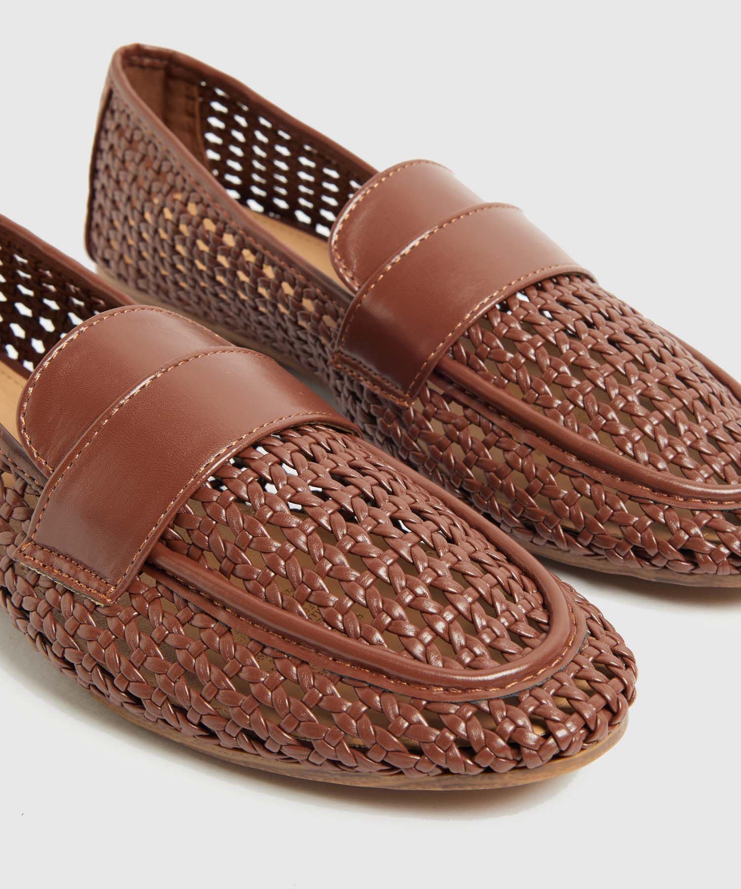 Mocasines Oliva de Ciudad café para mujer, vista 3