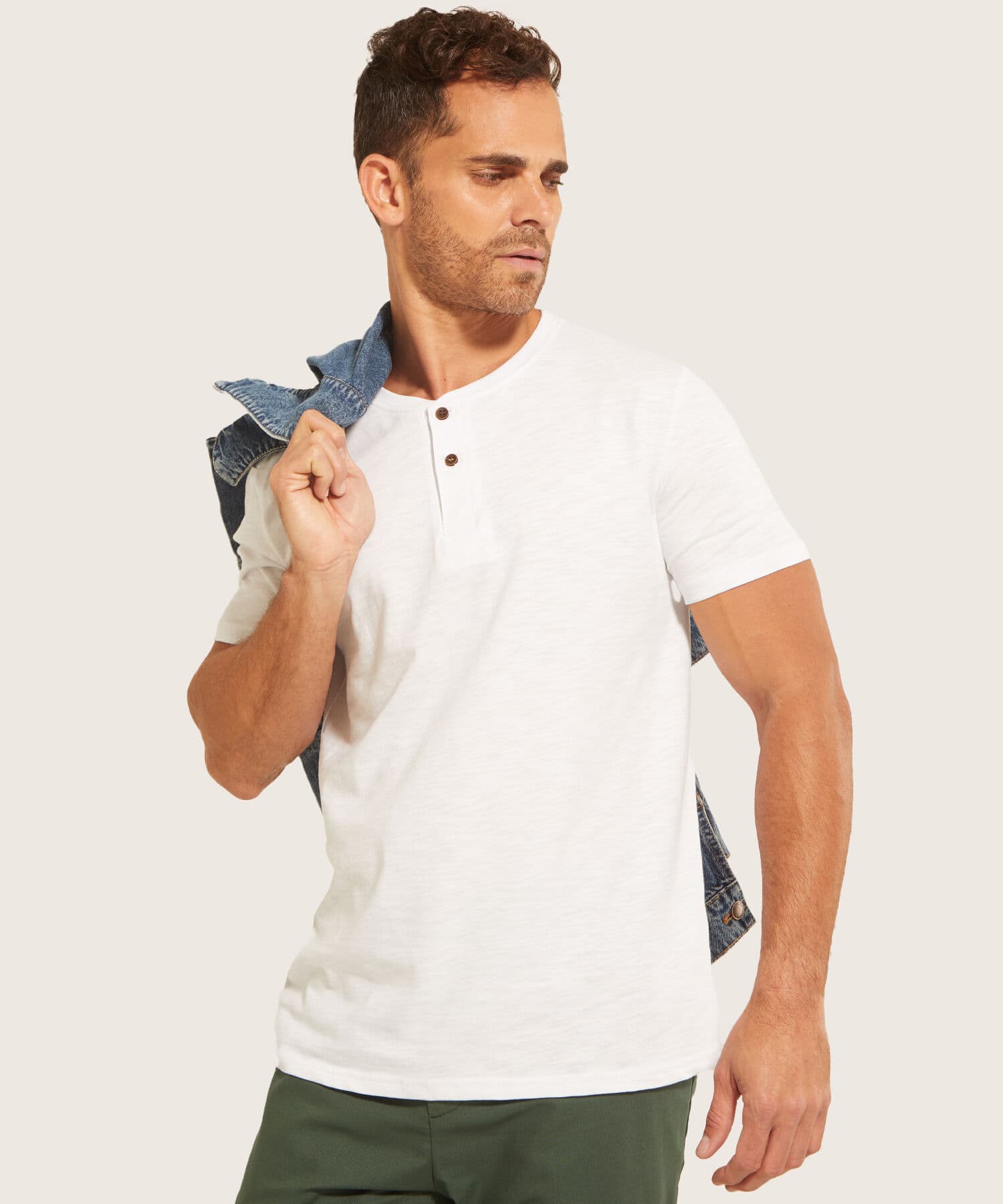 Camiseta Orquídea Esencial blanco para hombre, vista principal