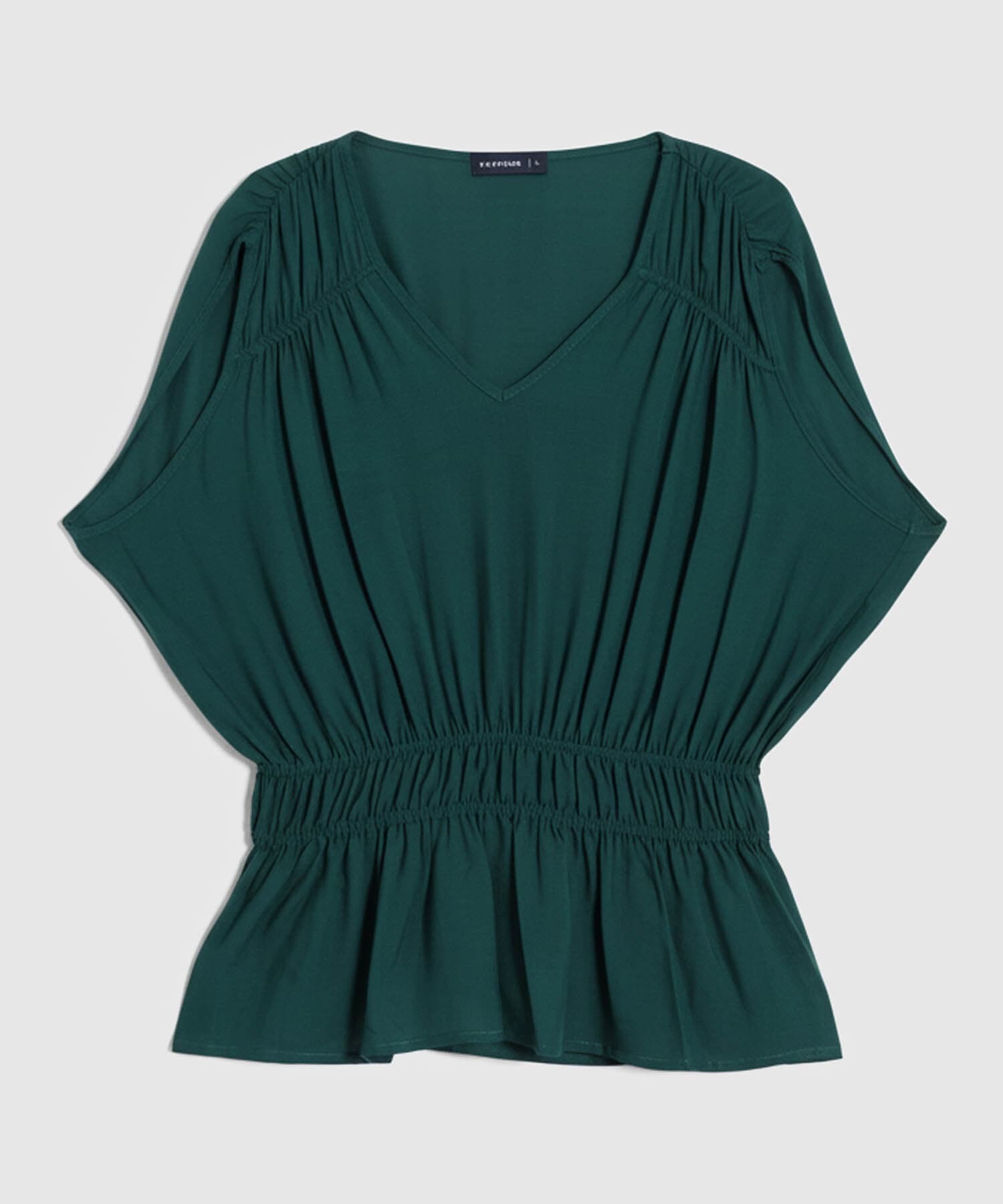 Blusa Alba Edición Índigo verde oliva para mujer, vista principal