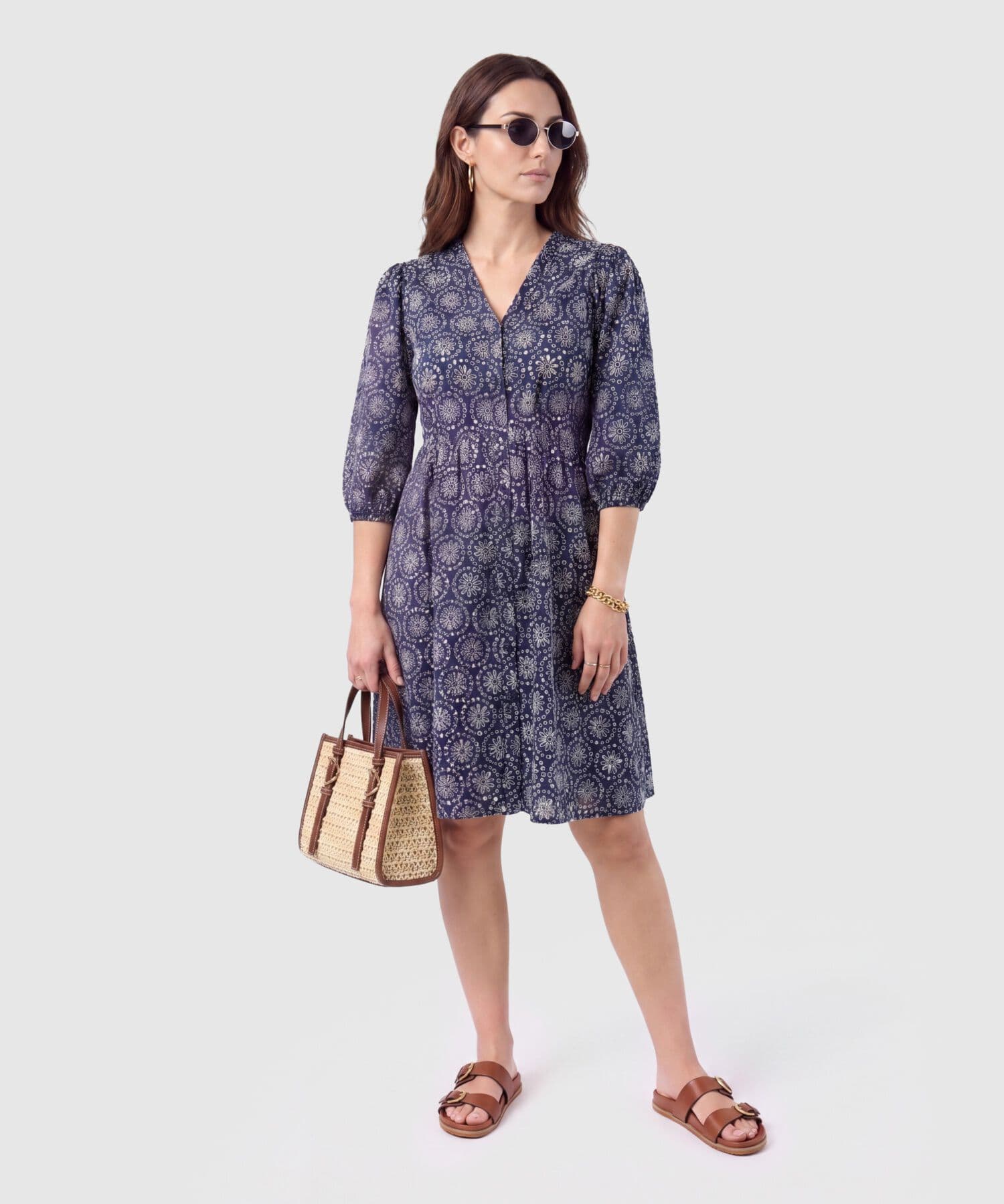 Vestido Dorada Suave azul marino para mujer, vista principal