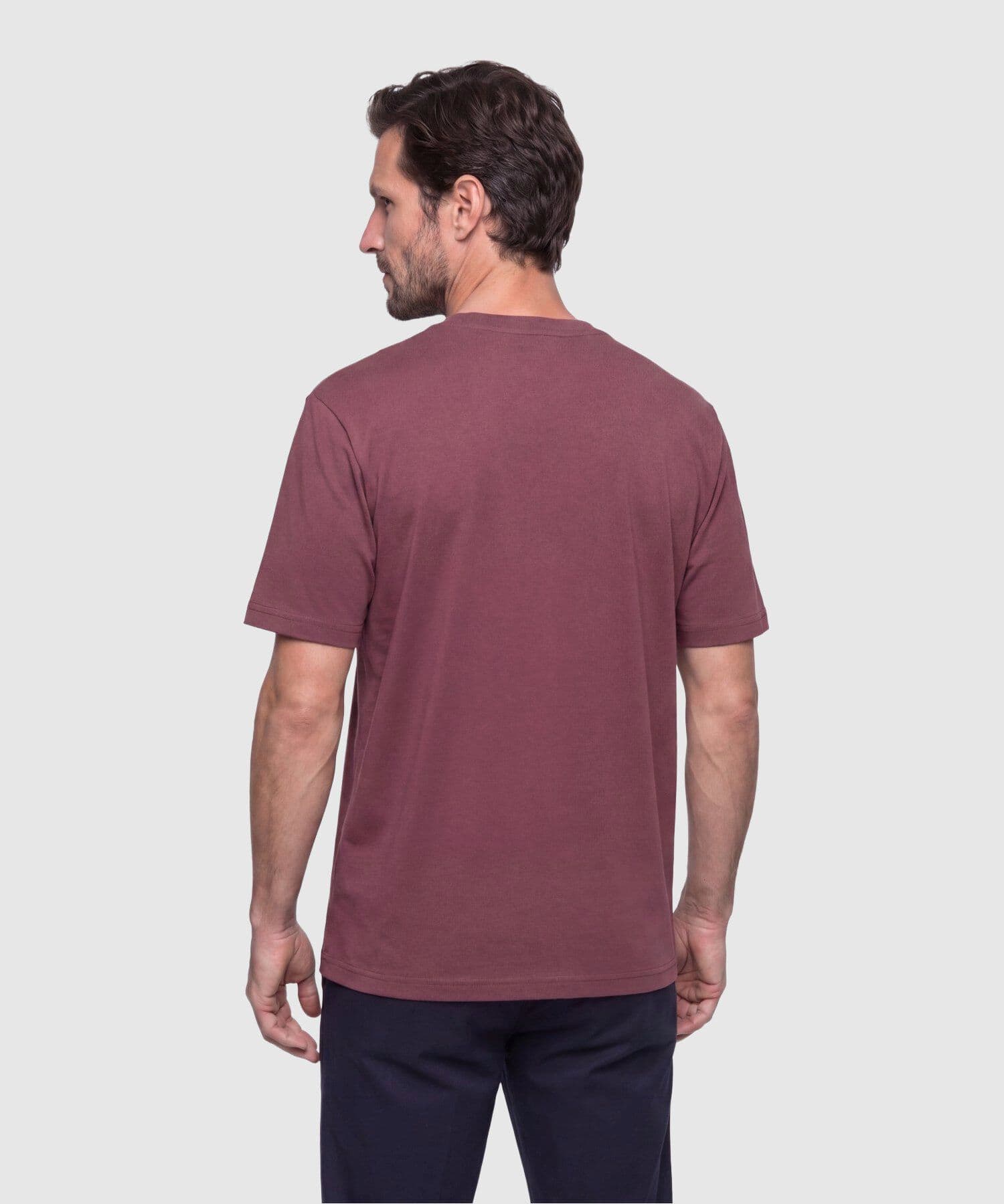 Camiseta Salina Suave café para hombre, vista 4