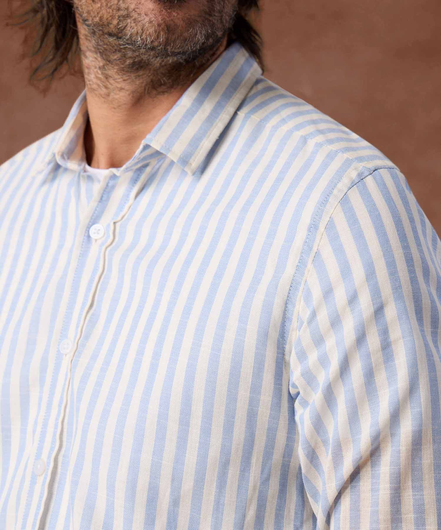 Camisa Elisa Relajado azul marino para hombre, vista 4